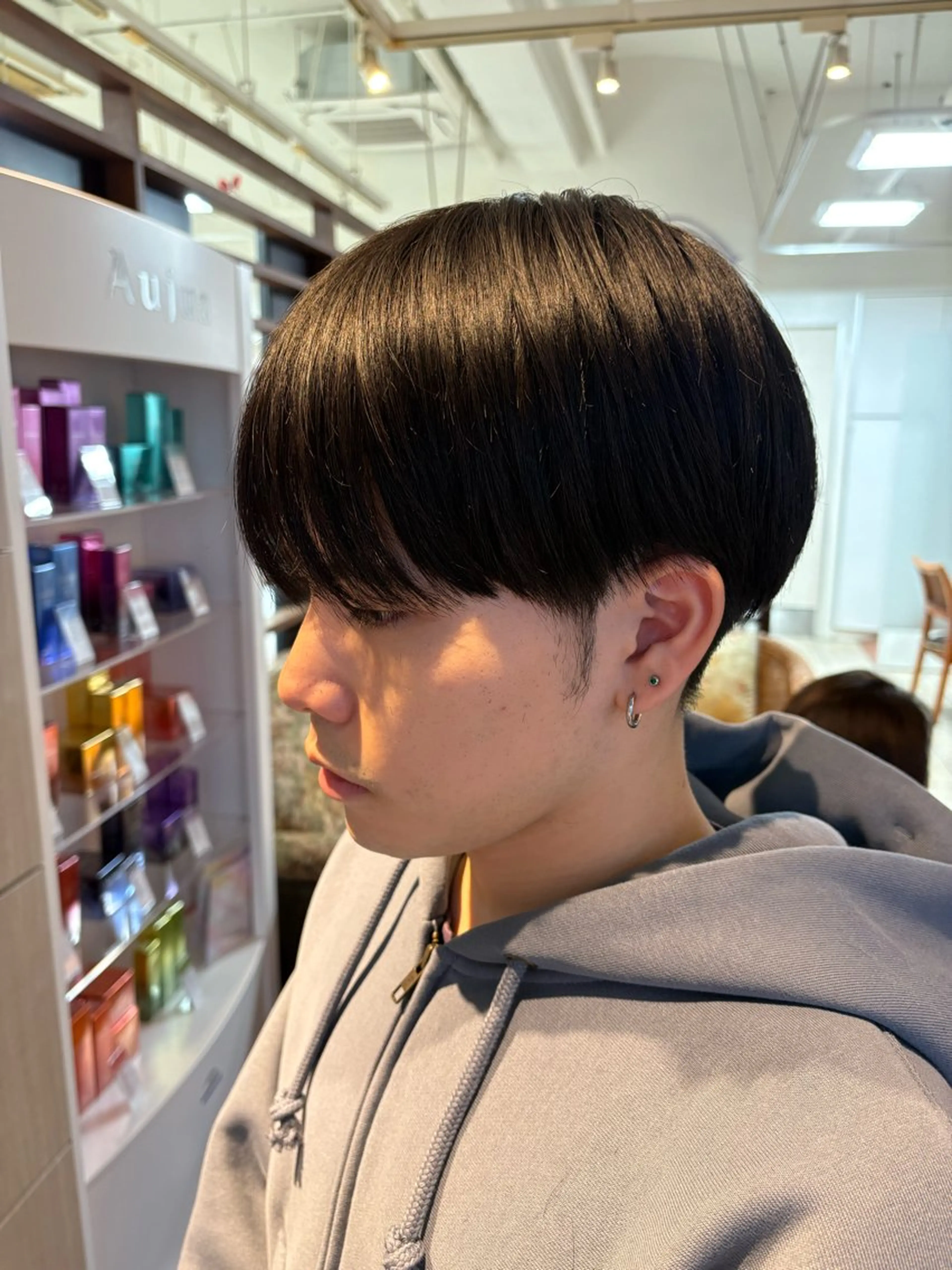 メンズ マッシュ シースルーマッシュ 熊田 秀佳　川口店のヘアスタイル