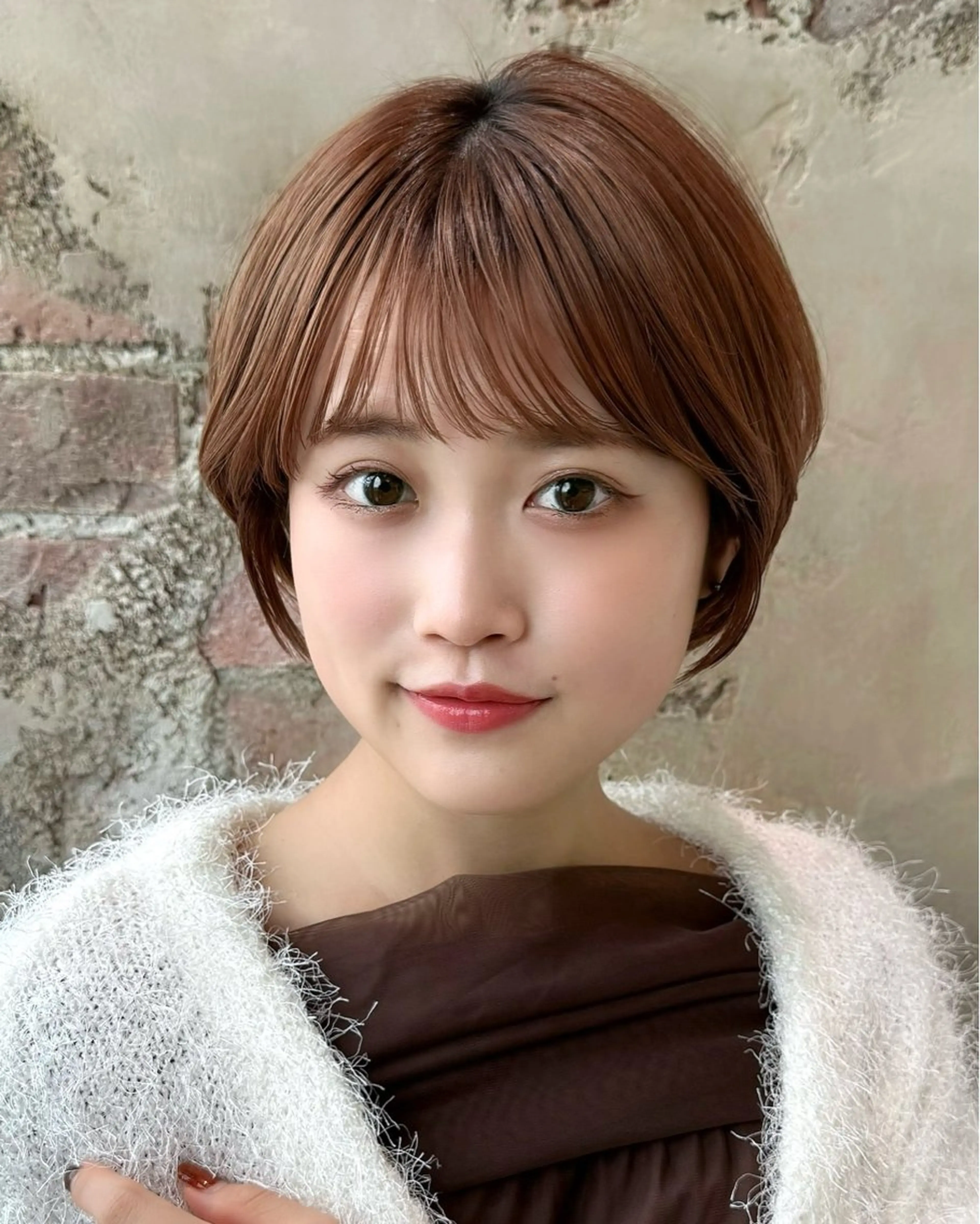 ショート カラー カット ヘアカラー トリートメント 💍新宿ショート 💍岩田莉奈のヘアスタイル