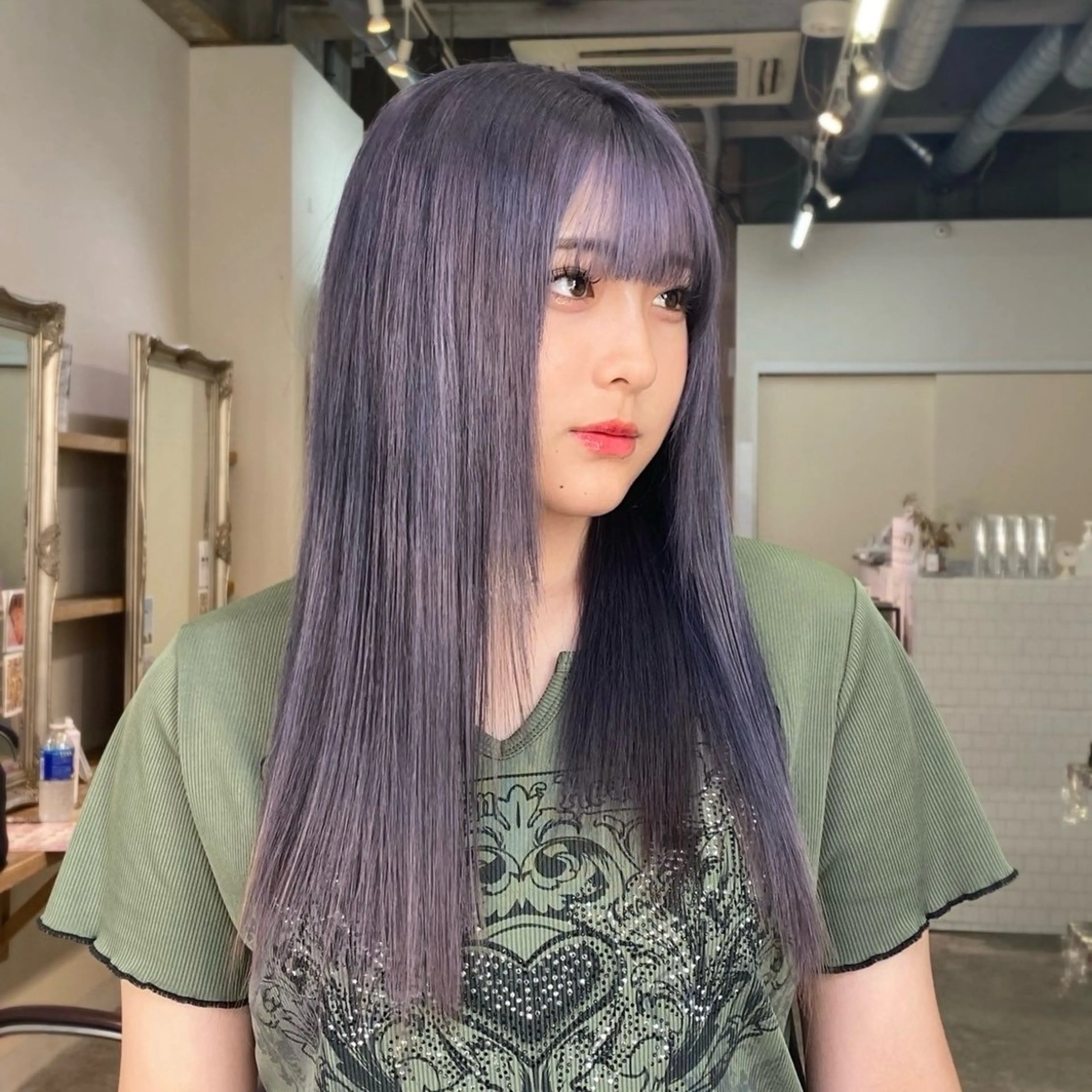 ロング カラー フェザーパーマ🌙 毛流れ yuzukiのヘアスタイル