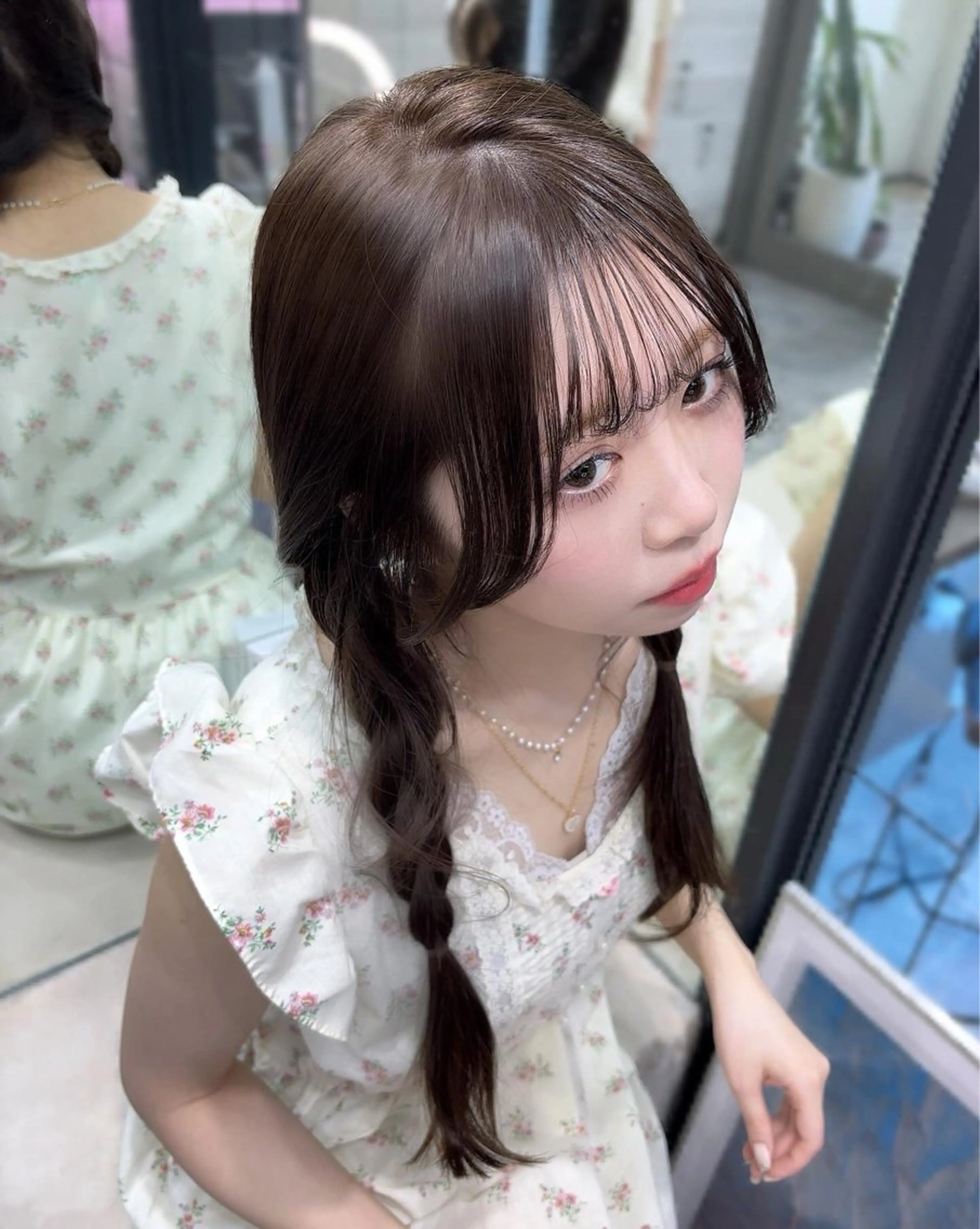 カラー ブリーチ 透明感カラー ダブルカラー ブリーチなしカラー the path sora♡のヘアスタイル