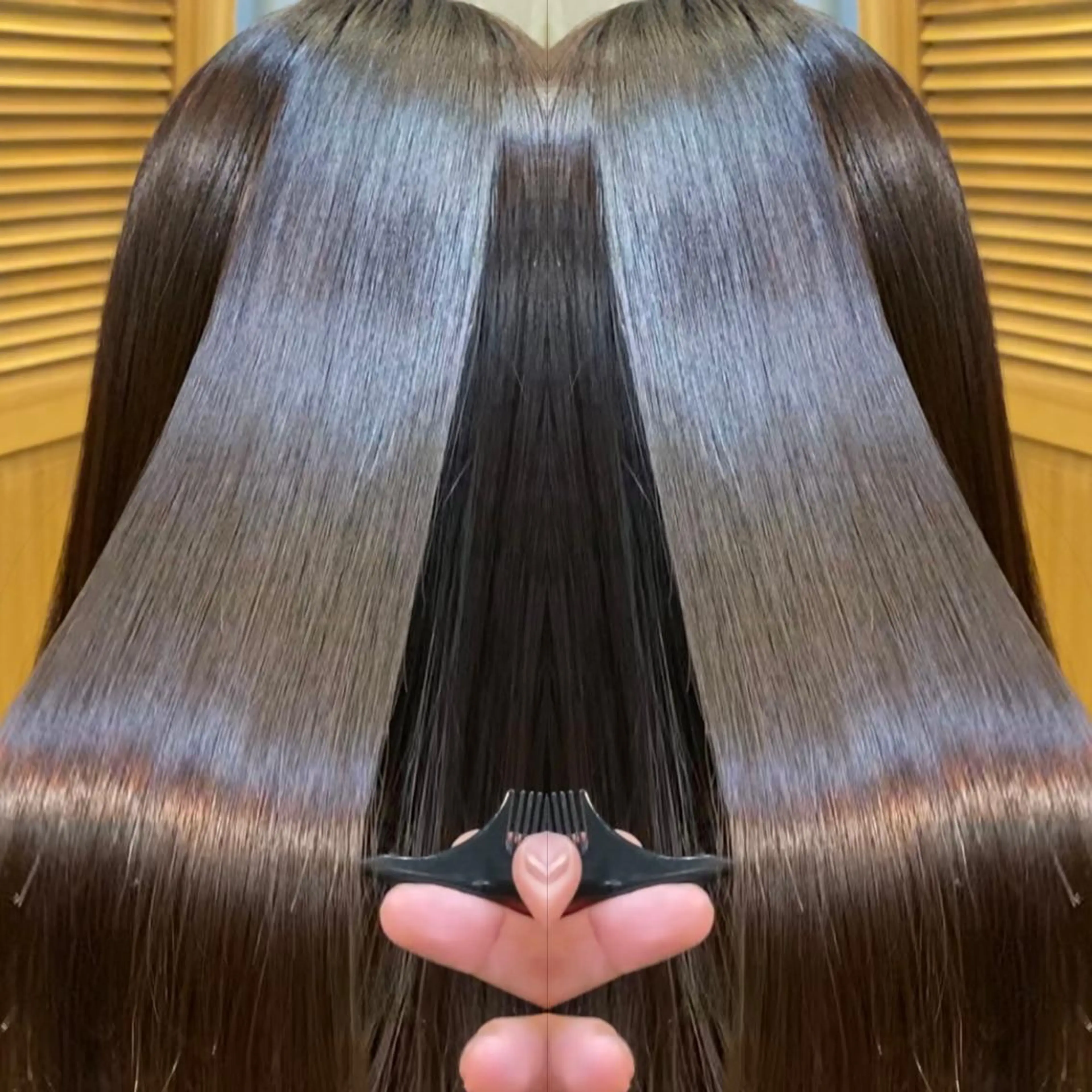 ロング 縮毛矯正 トリートメント 比嘉 翼のヘアスタイル