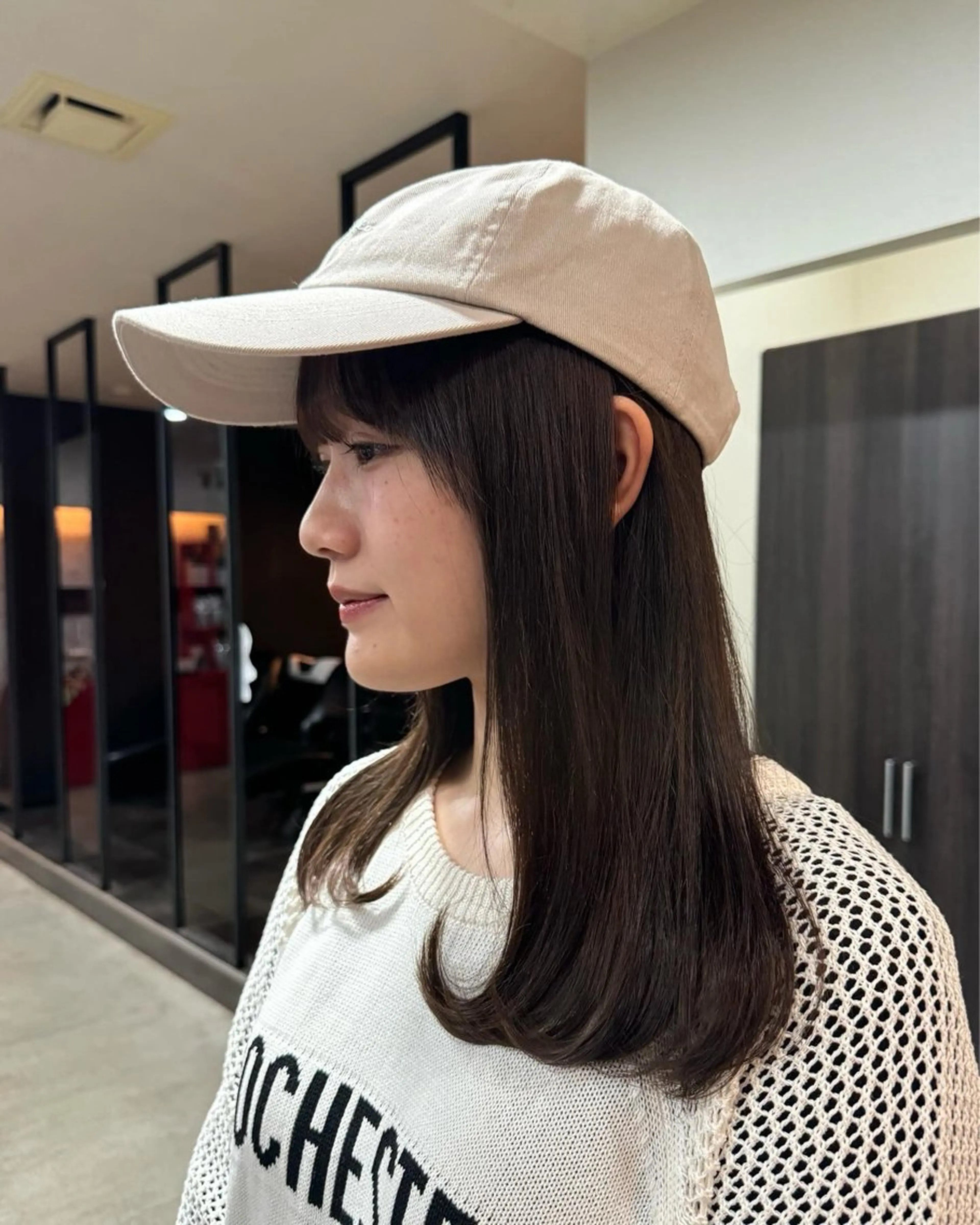 セミロング カラー 𝘀𝗮𝗲 ⑅*/ 艶髪/ショートボブのヘアスタイル