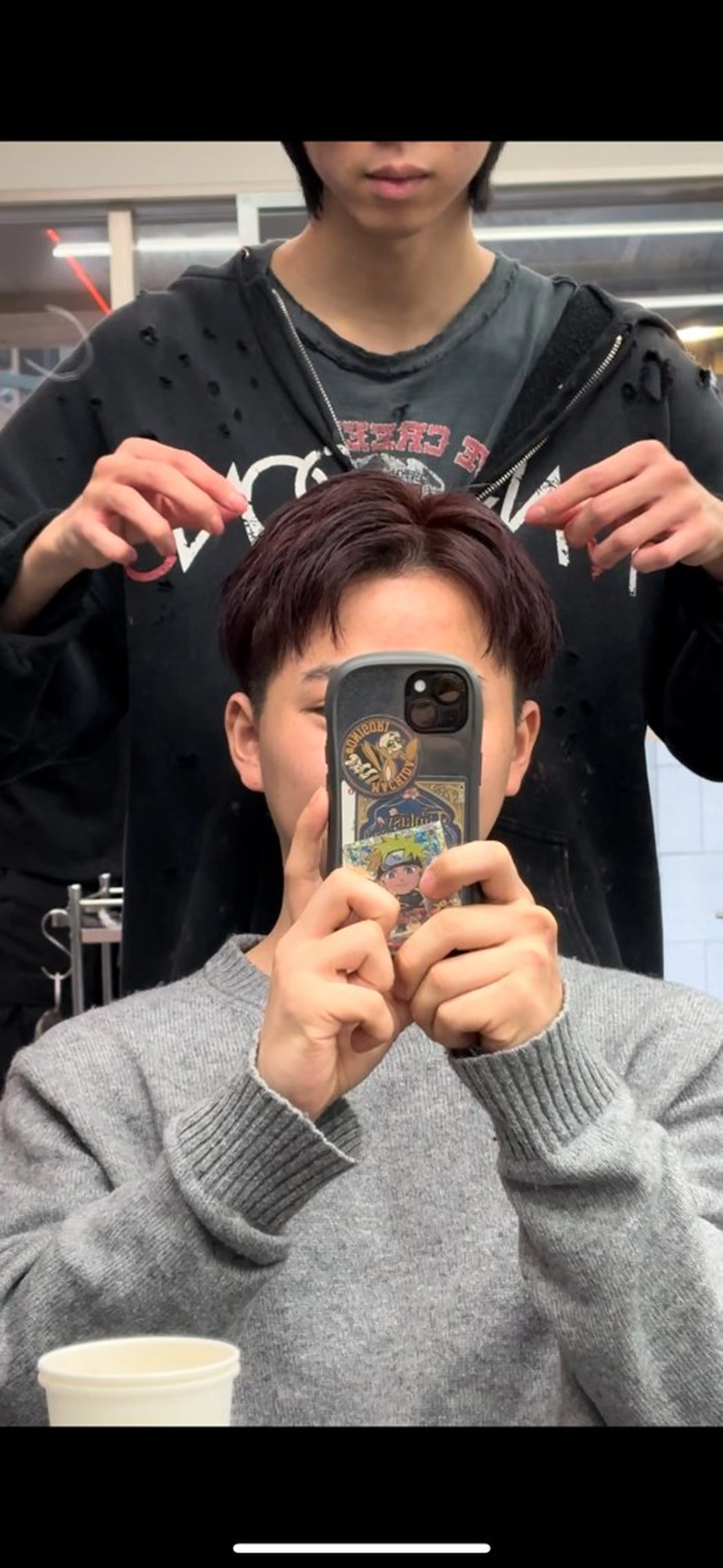 【✨セットクーポン✨】🌈メンズカット+ワンカラー🌈　　🫶暖色系やブラウン系、暗染めや白髪染めも可能🫶の写真