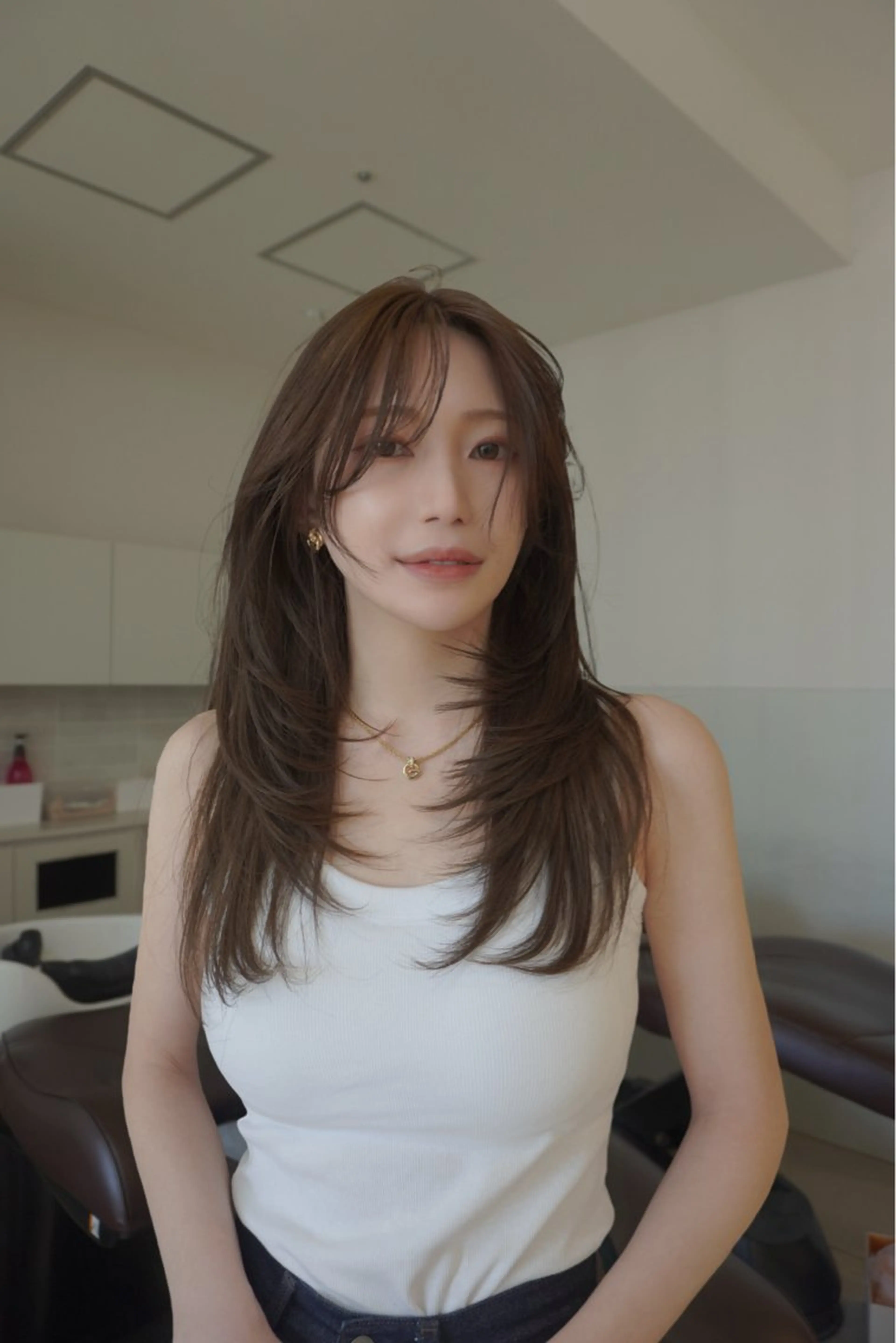 💓カット➕透明感カラー➕艶トリートメント 別途施設料金5%かかります。の写真