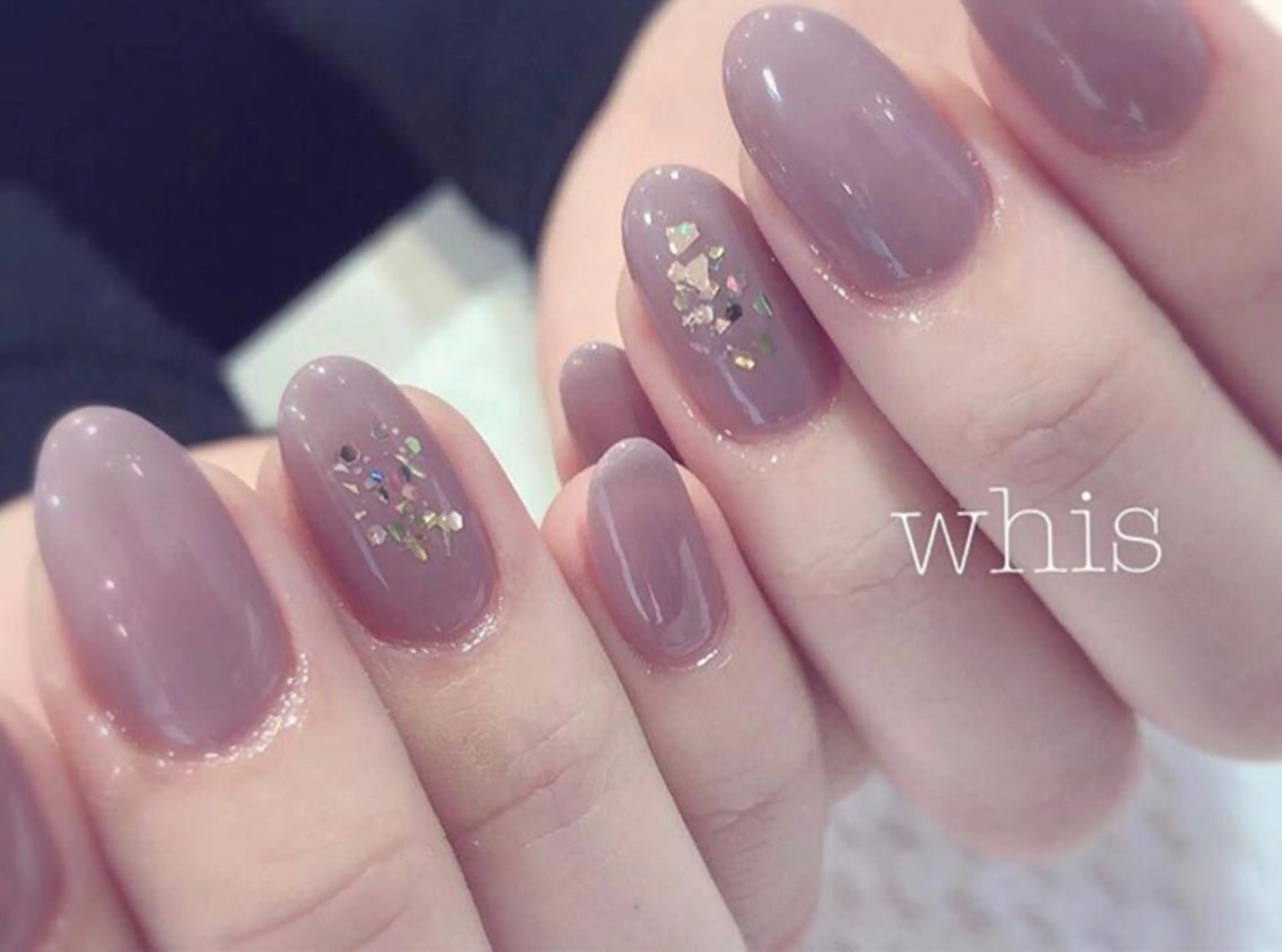 ネイル ラメ(グリッター) ハンドネイル 鈴木 優菜のネイルデザイン