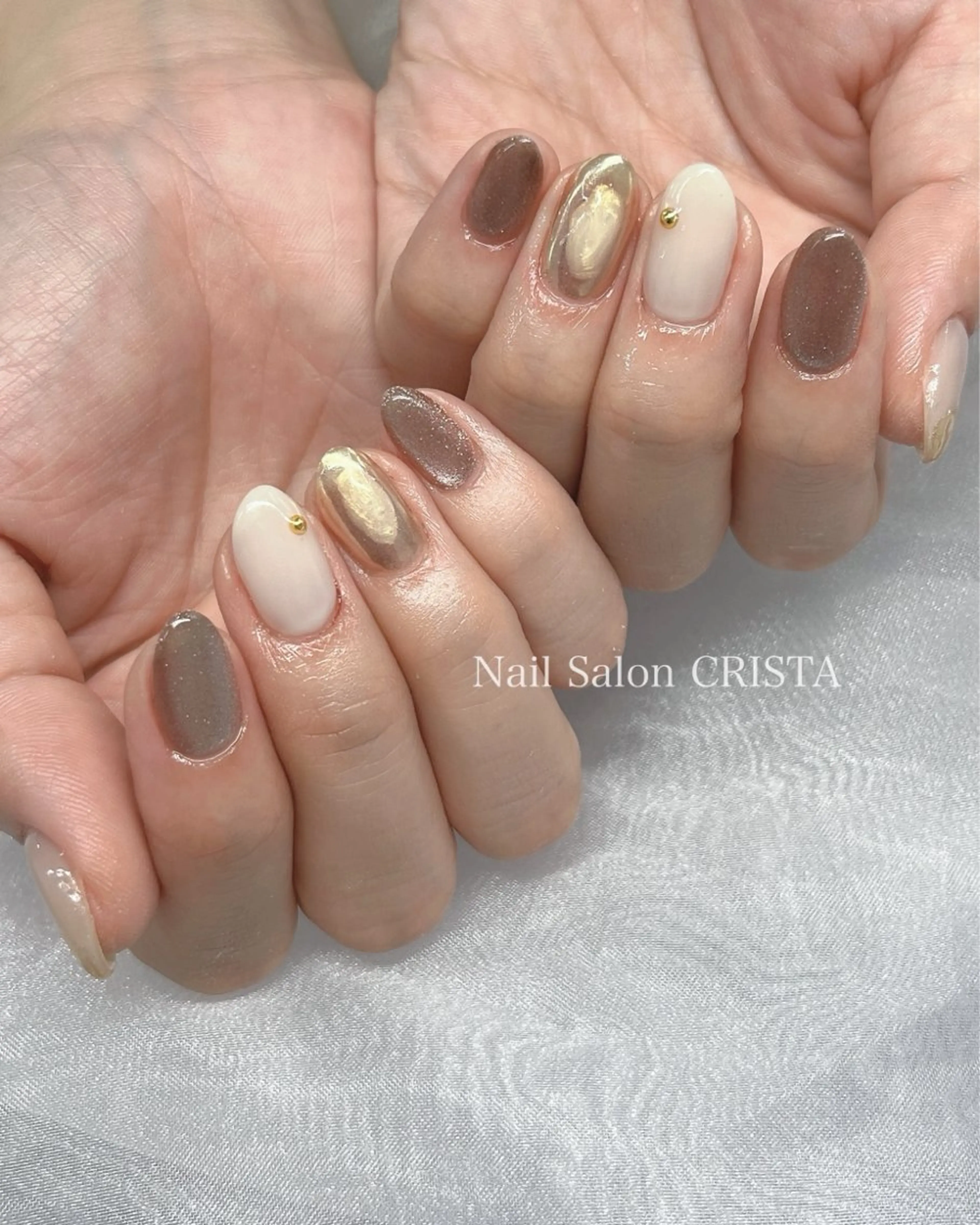 ネイル ニュアンスネイル ハンドネイル CRISTA 🤍ヒナタのネイルデザイン