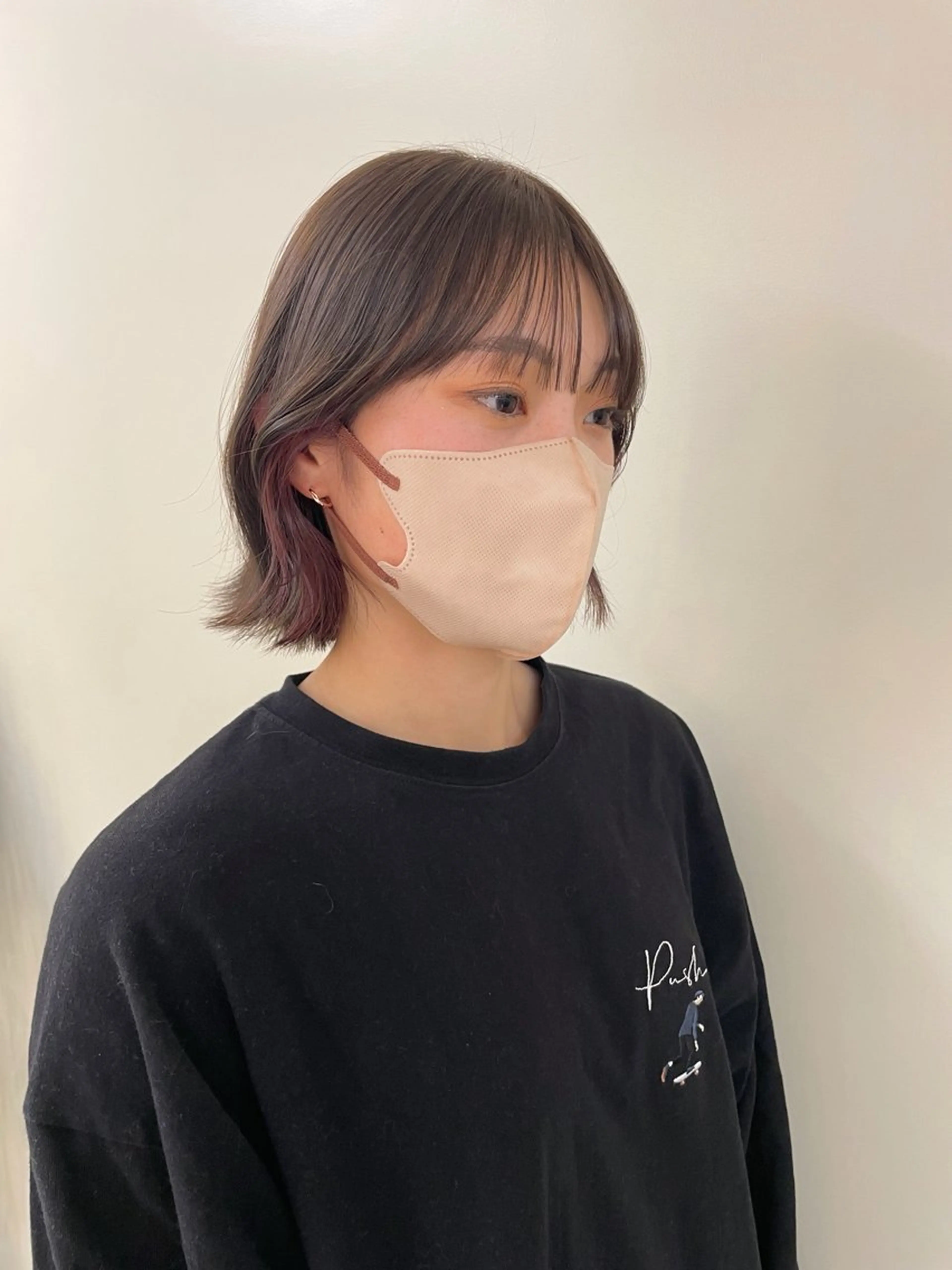 ミディアム une所属・kunimi harukaのヘアスタイル