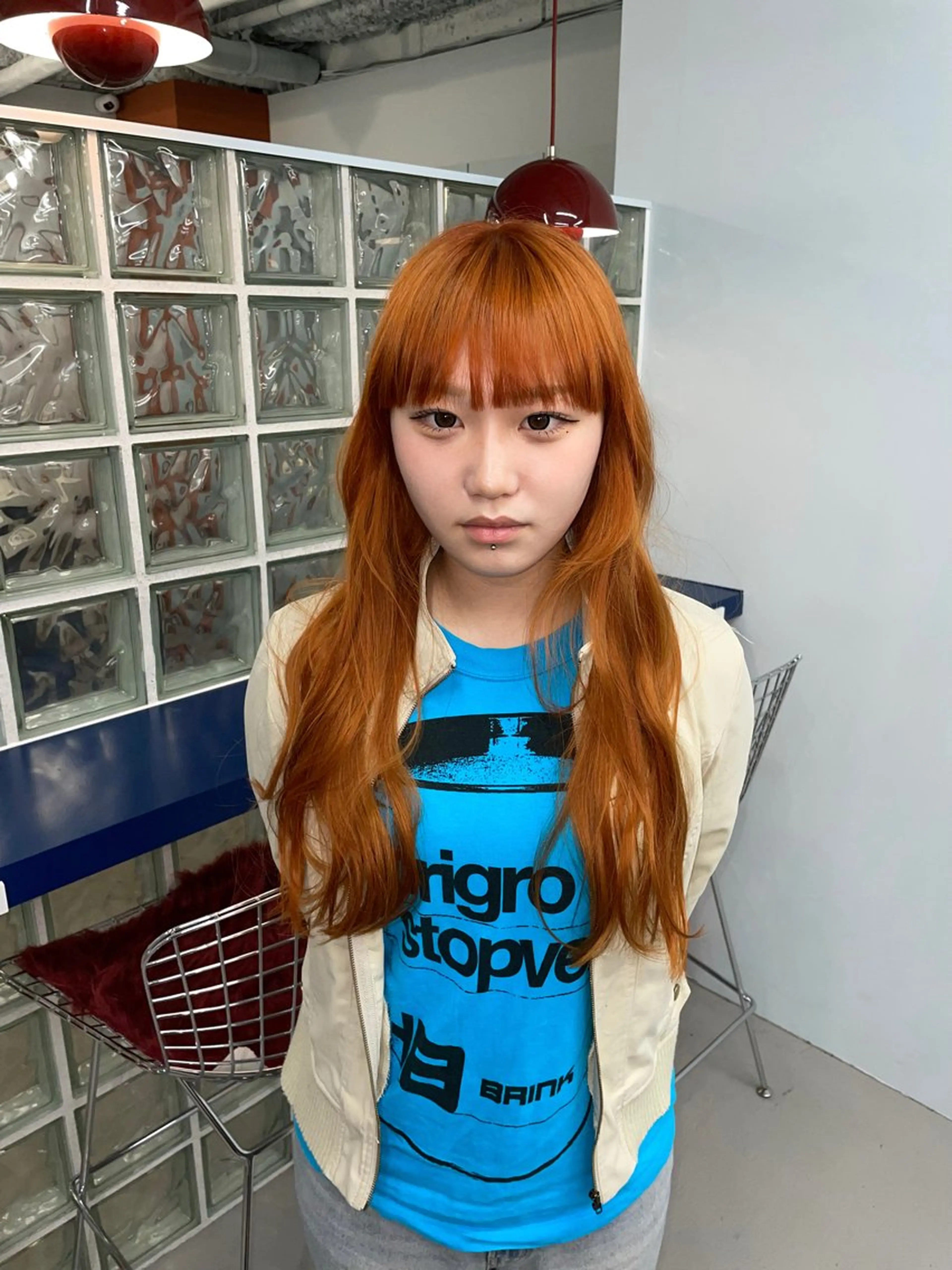 セミロング ヘアカラー トリートメント qulim所属・qulim【クリム】 /ハイトーン/海音のヘアスタイル