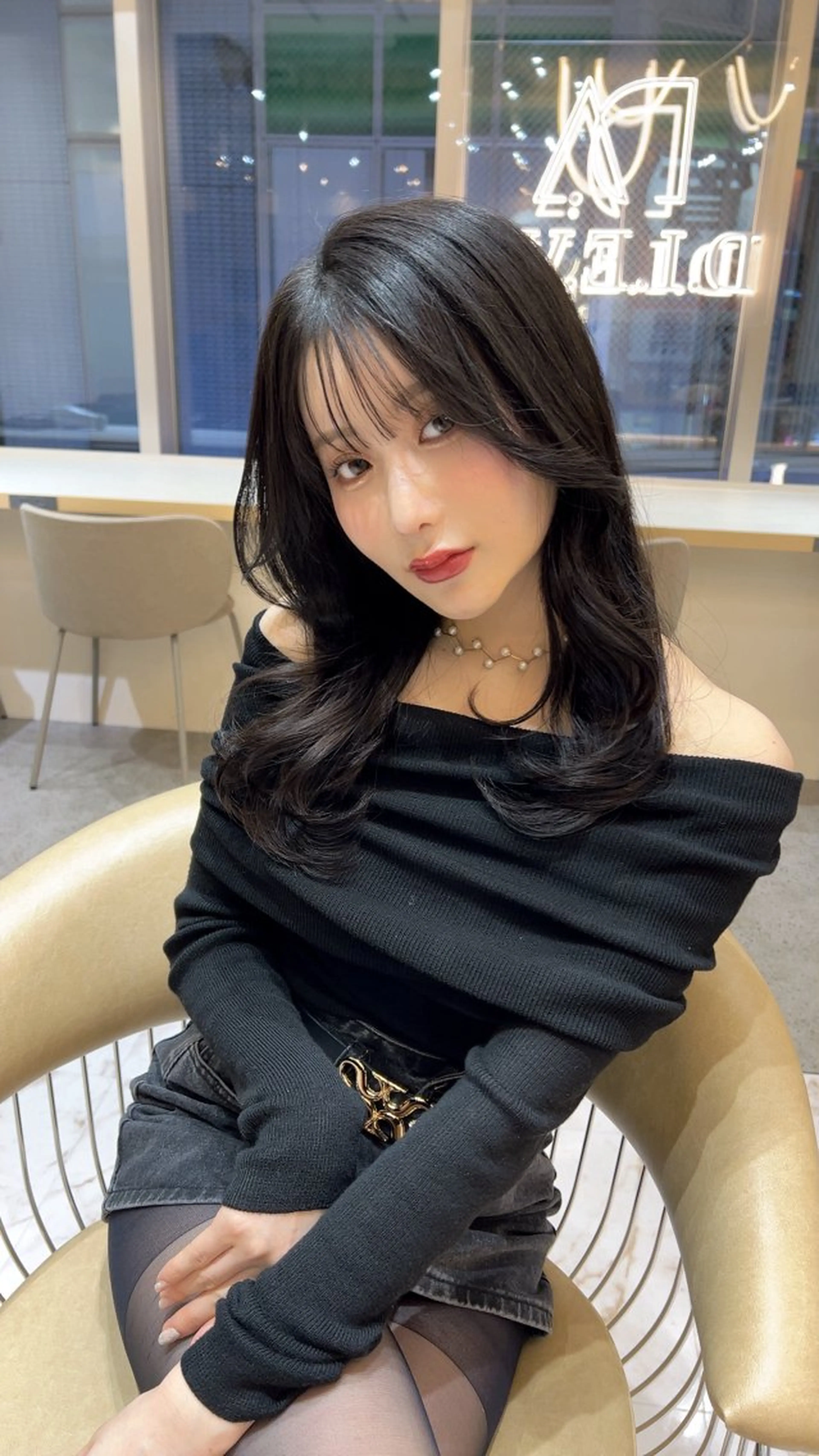 セミロング 髪質改善 縮毛矯正 トリートメント 🫧髪質改善 講師🫧🍎幹細胞のヘアスタイル