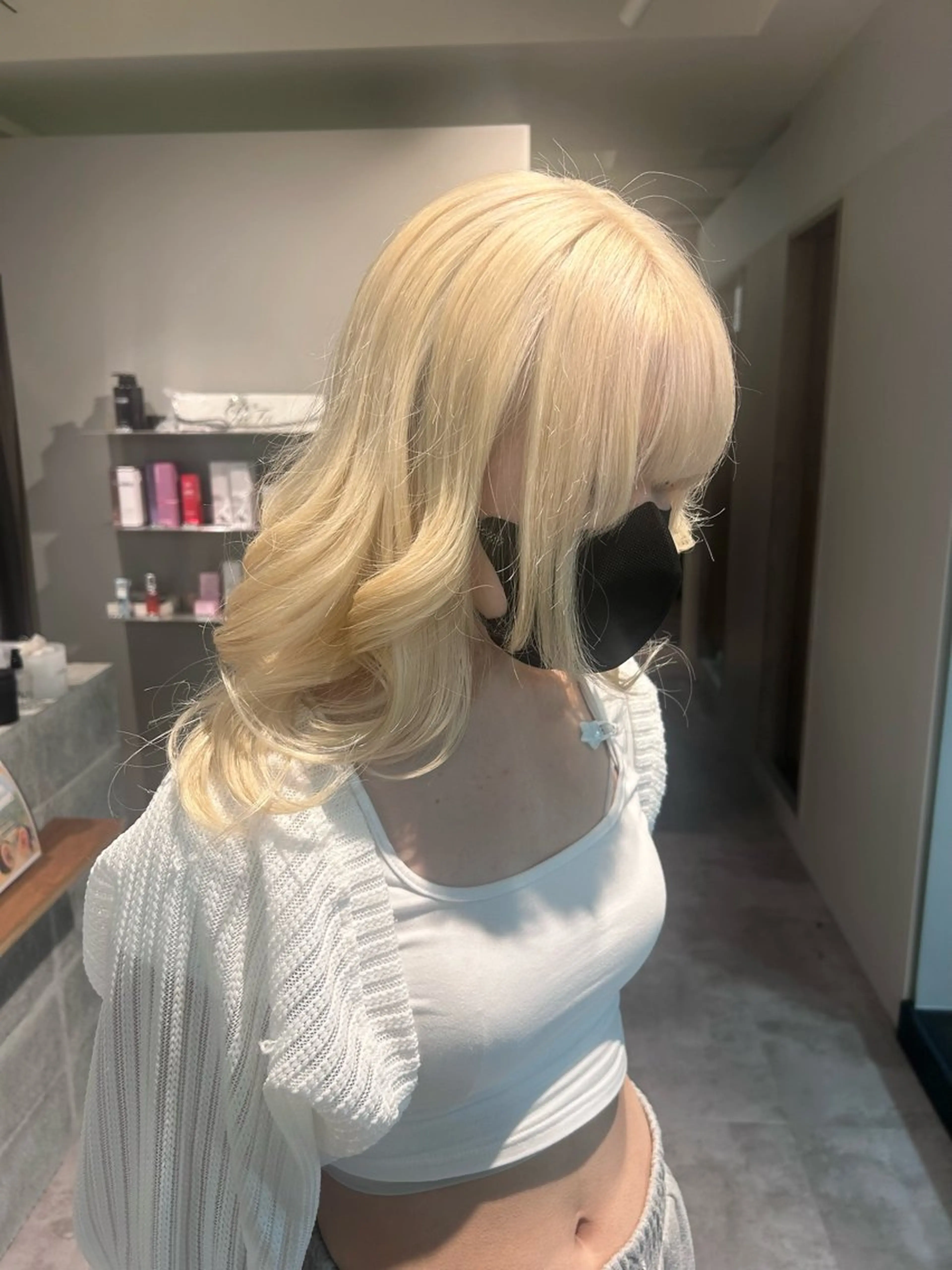 カラー ヘアカラー やの ゆきなのヘアスタイル