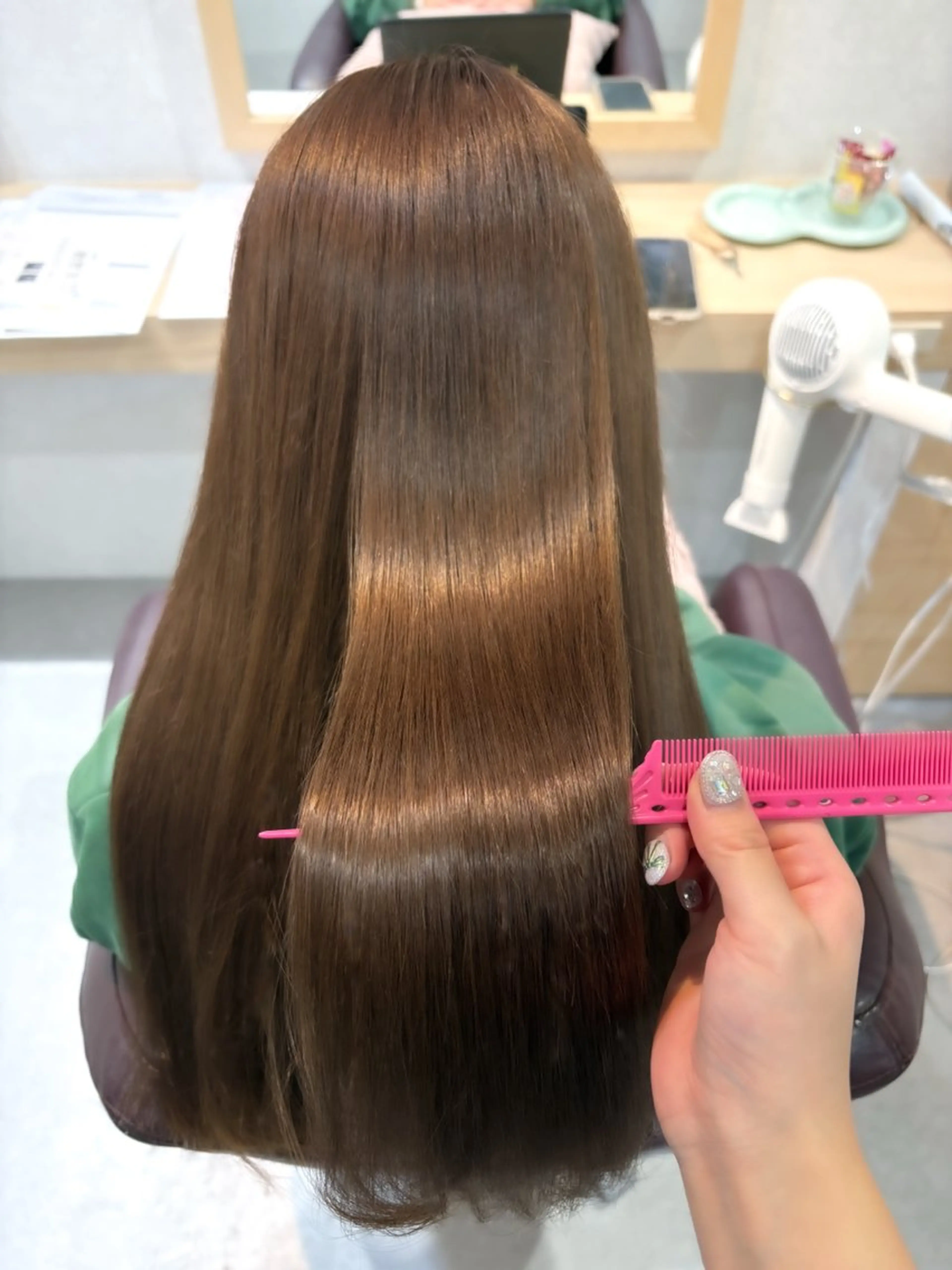 ロング カラー ブラウンカラー カット ヘアカラー トリートメント ブラウンカラー 🫧tomoka🫧のヘアスタイル