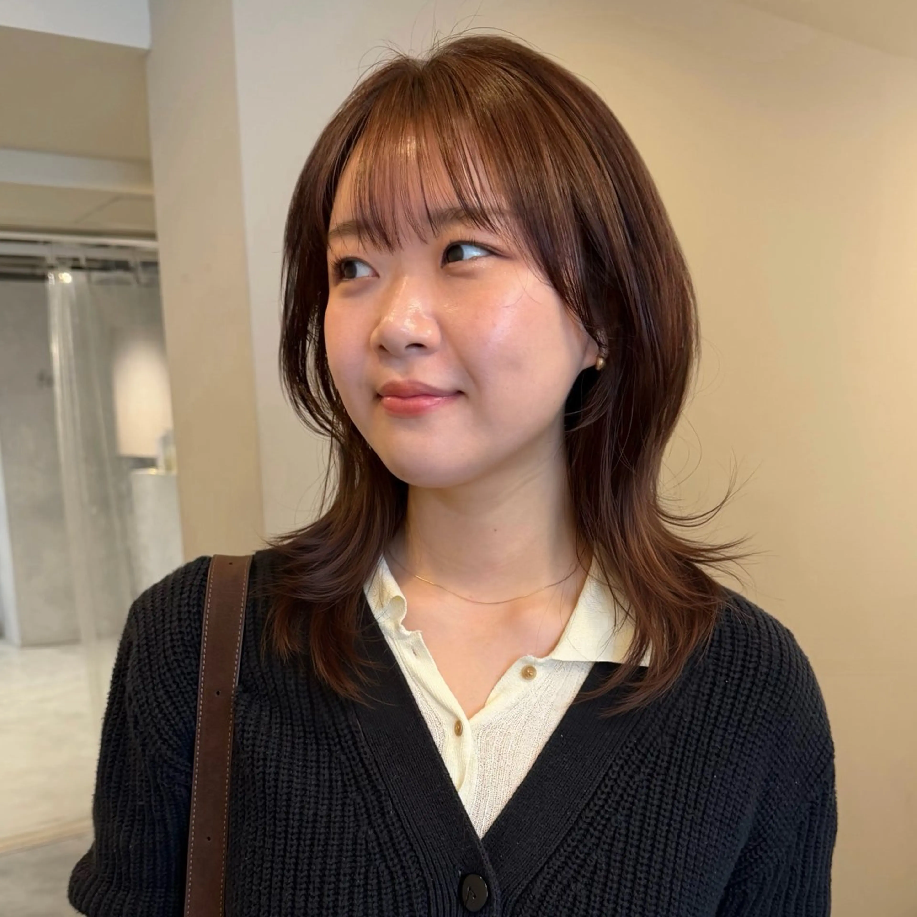 ミディアム カラー SAKI 新宿のヘアスタイル