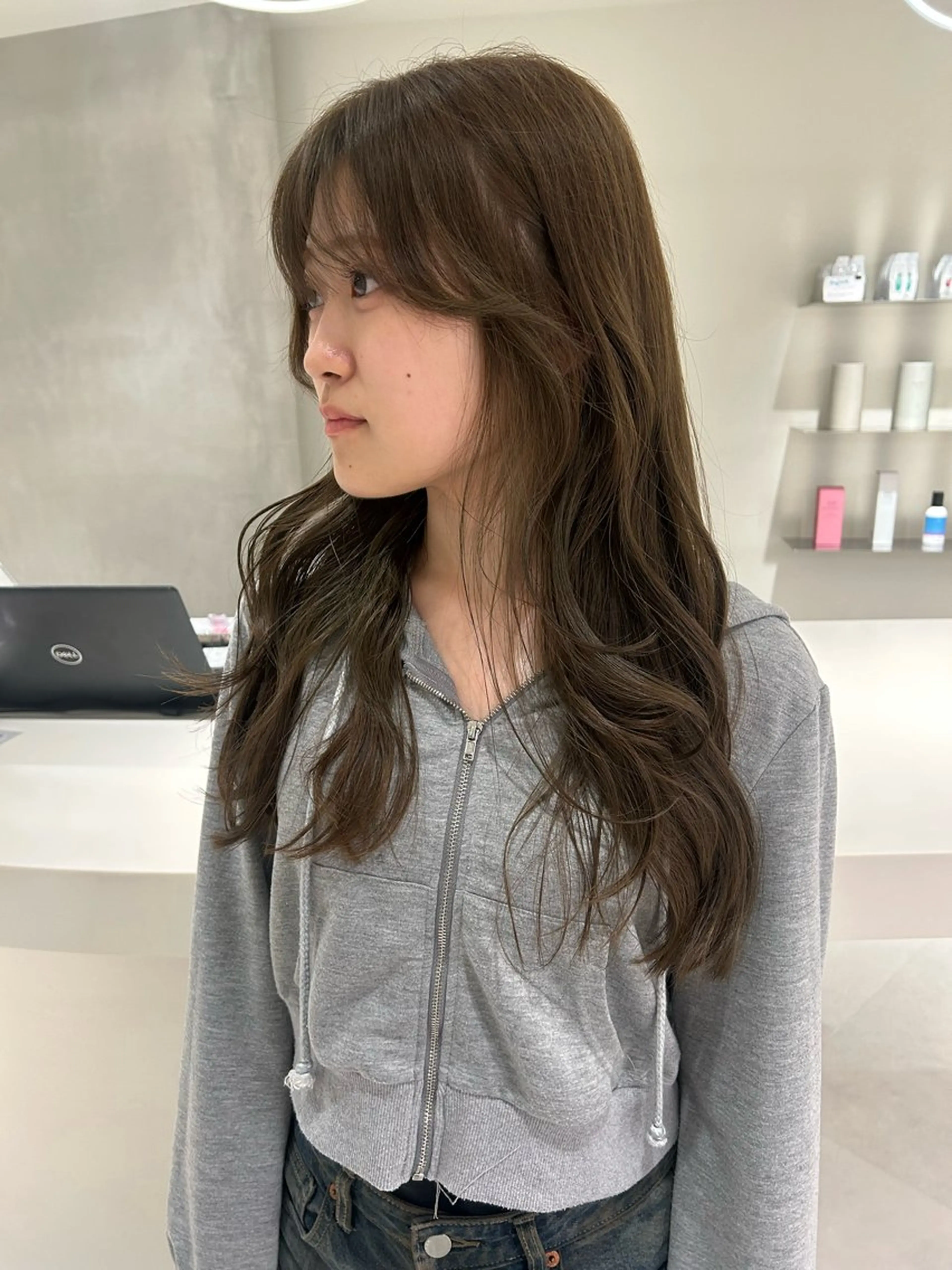 ロング カラー ブリーチ 透明感カラー ダブルカラー ブリーチなしカラー 海外レイヤー /NAGISAのヘアスタイル