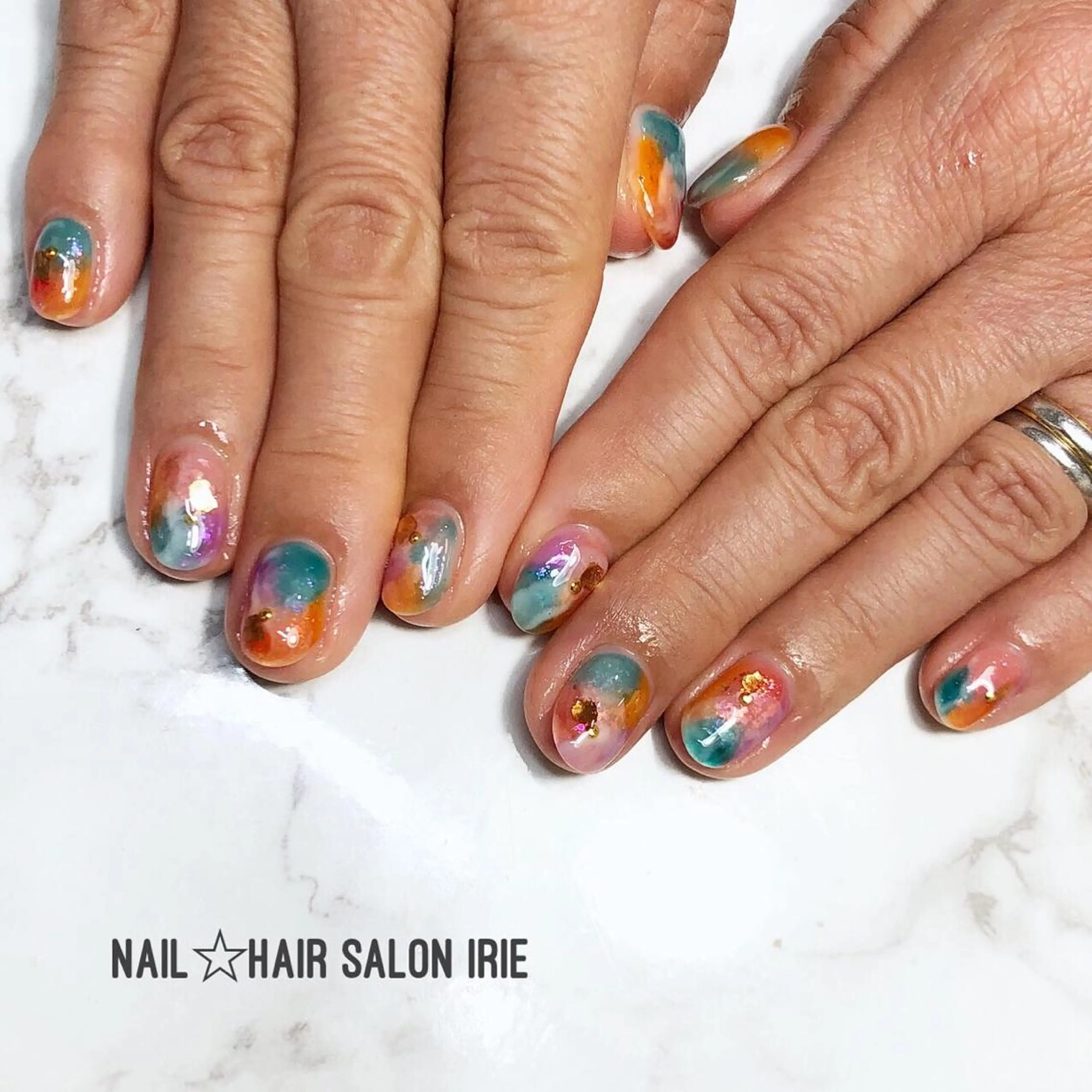 ネイル ハンドネイル Hair salon Irie所属・與儀 知佳のネイルデザイン
