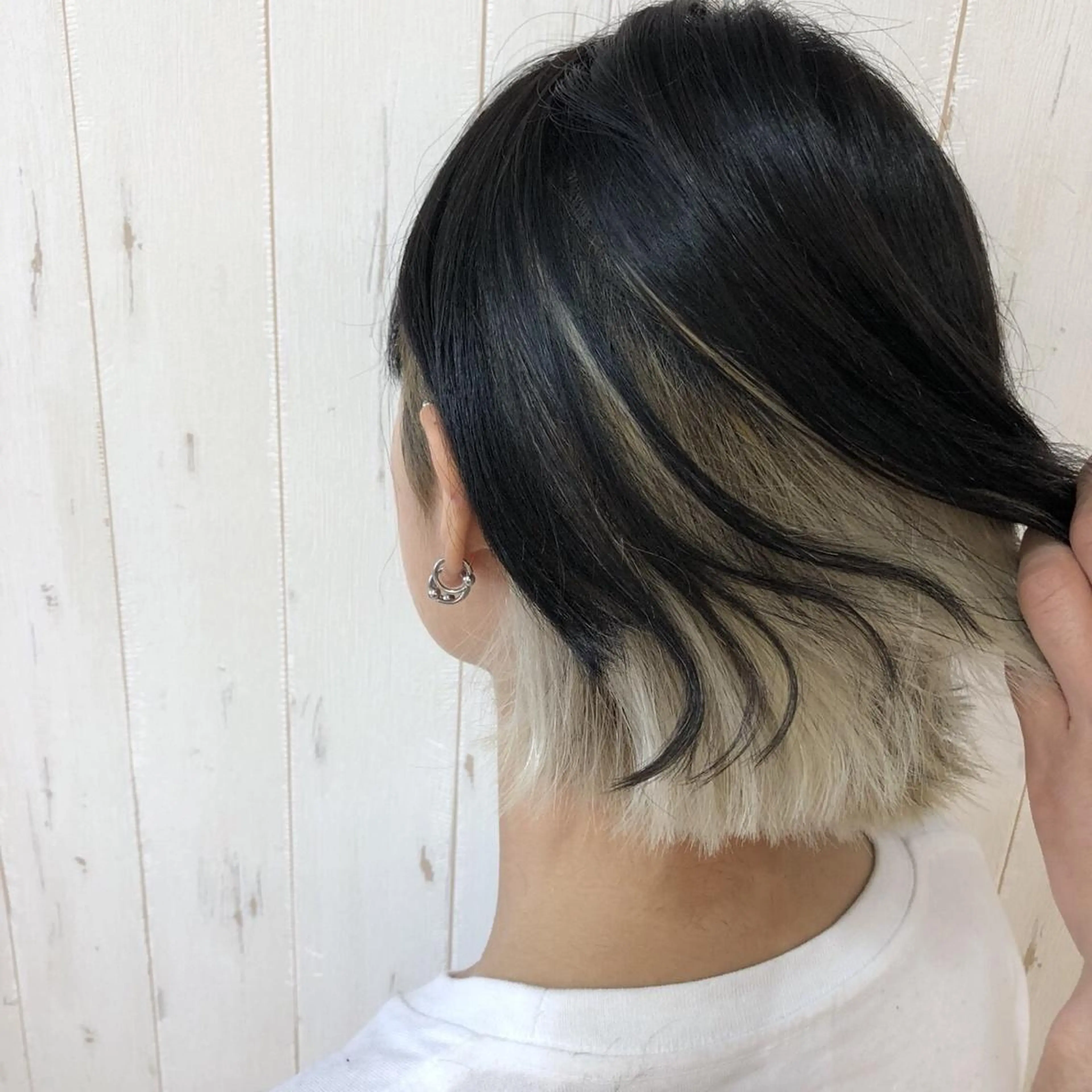 ミディアム カラー ヘアアレンジ M字・前髪割れ 改善メンズ特化/栢沼のヘアスタイル