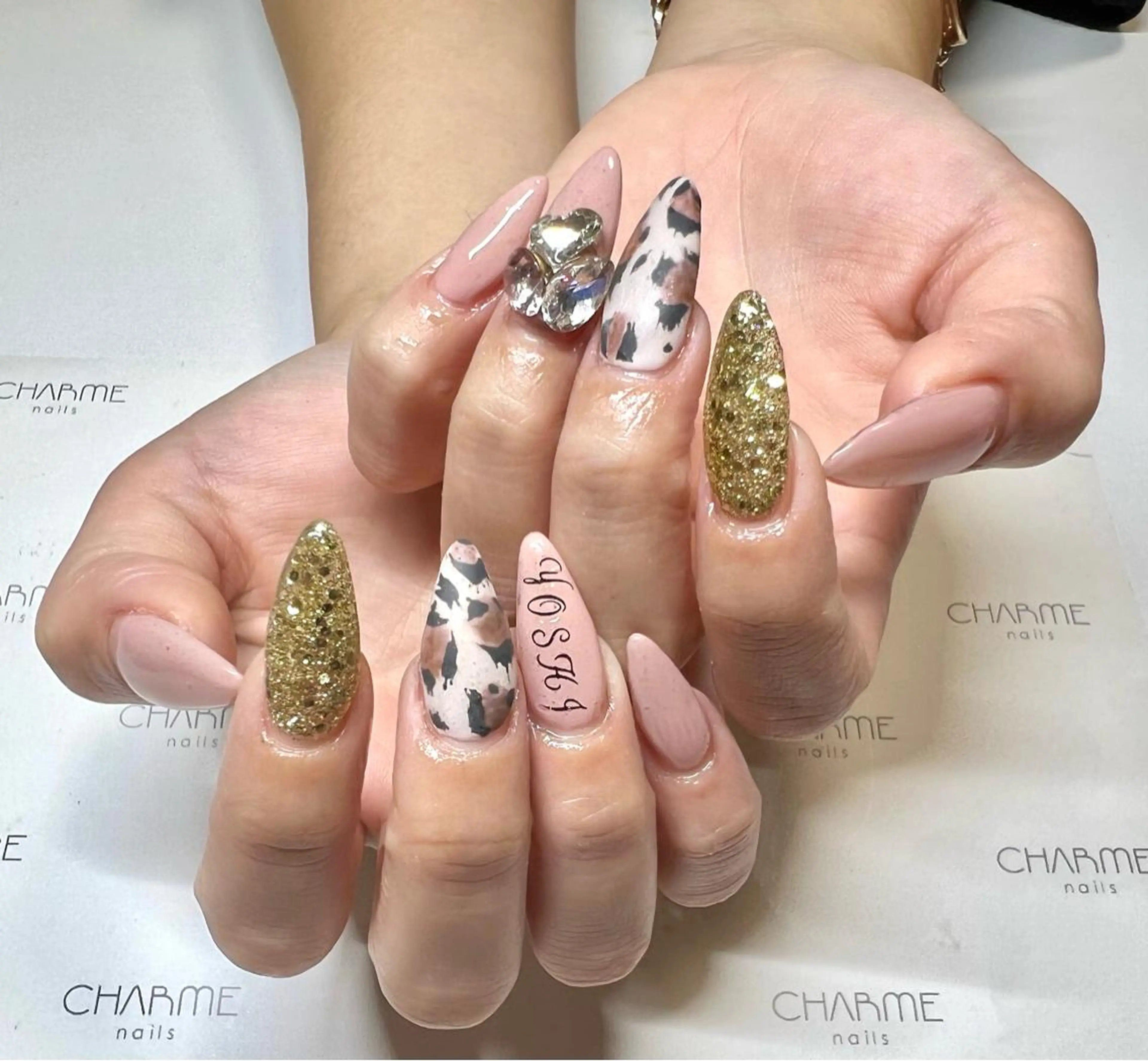 ネイル アニマル柄 ハンドネイル CHARME 🤎〔RINA〕のネイルデザイン