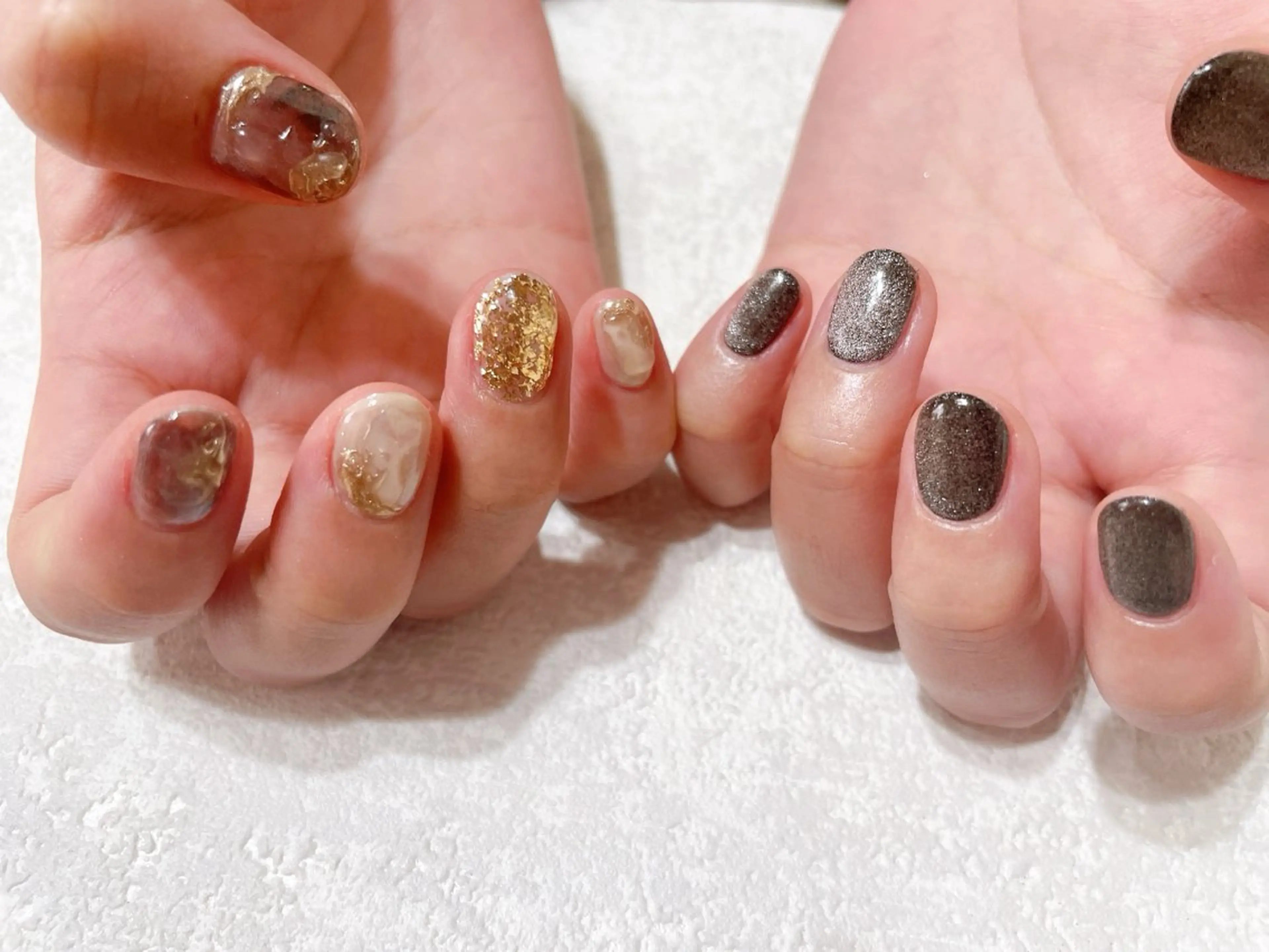 ネイル ジェルネイル 韓国ネイル マグネットネイル ニュアンスネイル パラジェル kikinail 溝の口のネイルデザイン