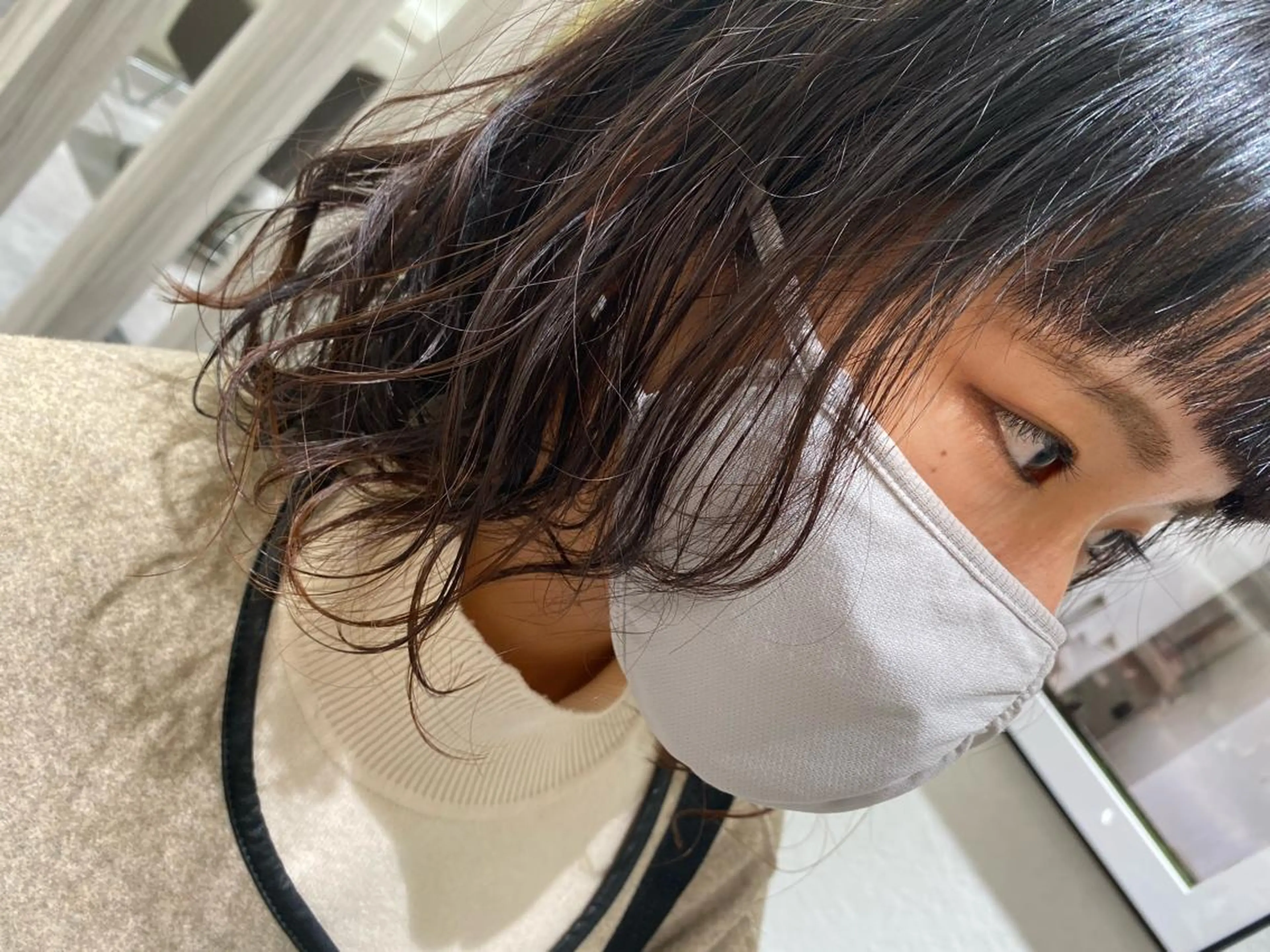 ミディアム パーマ ムトウセイマ/ 縮毛矯正/ブリーチのヘアスタイル