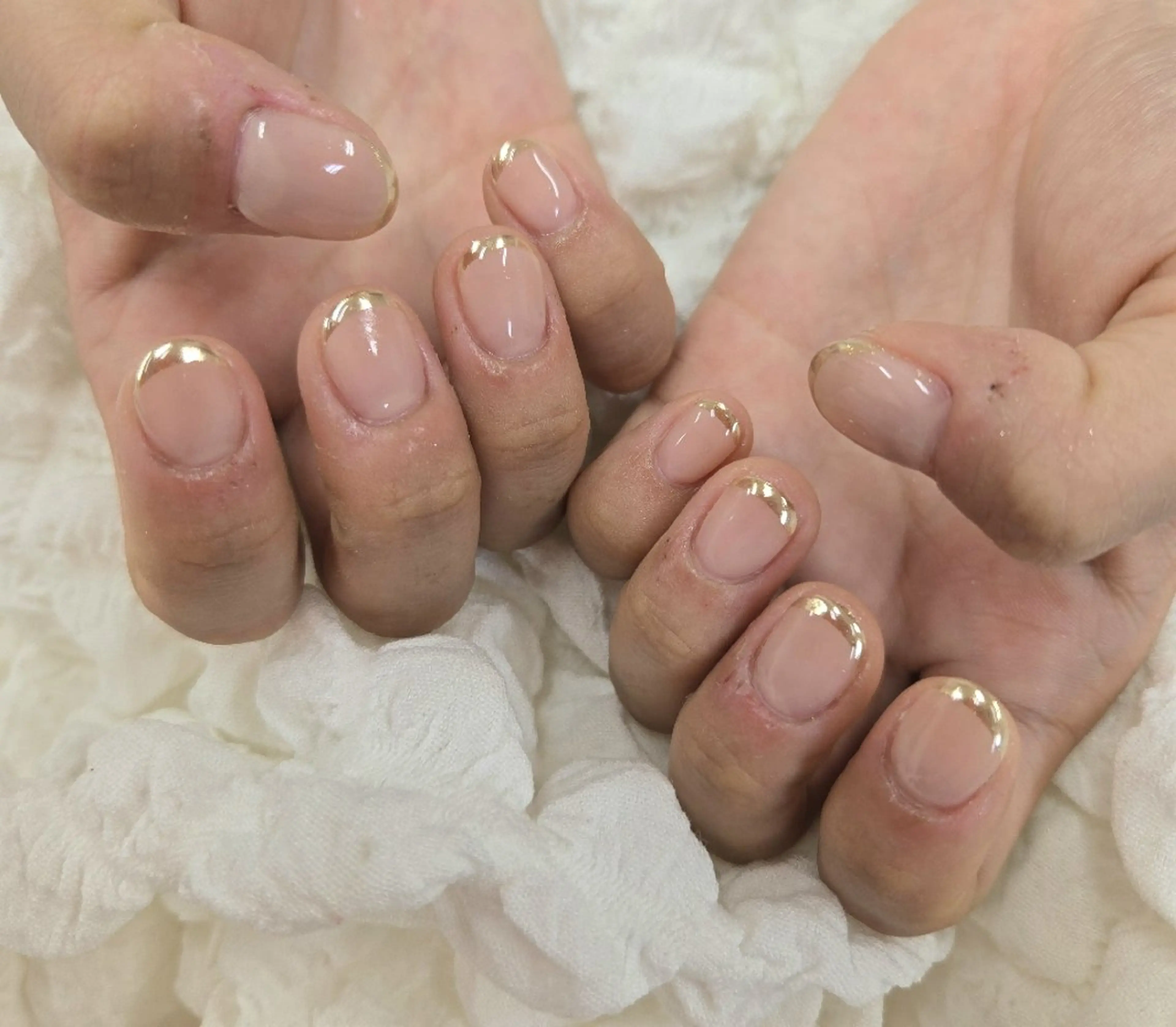 ネイル アートネイル オーロラネイル チークネイル ジェルネイル グラデーション ハンドネイル 河野ちえ (雑誌掲載サロン)のネイルデザイン