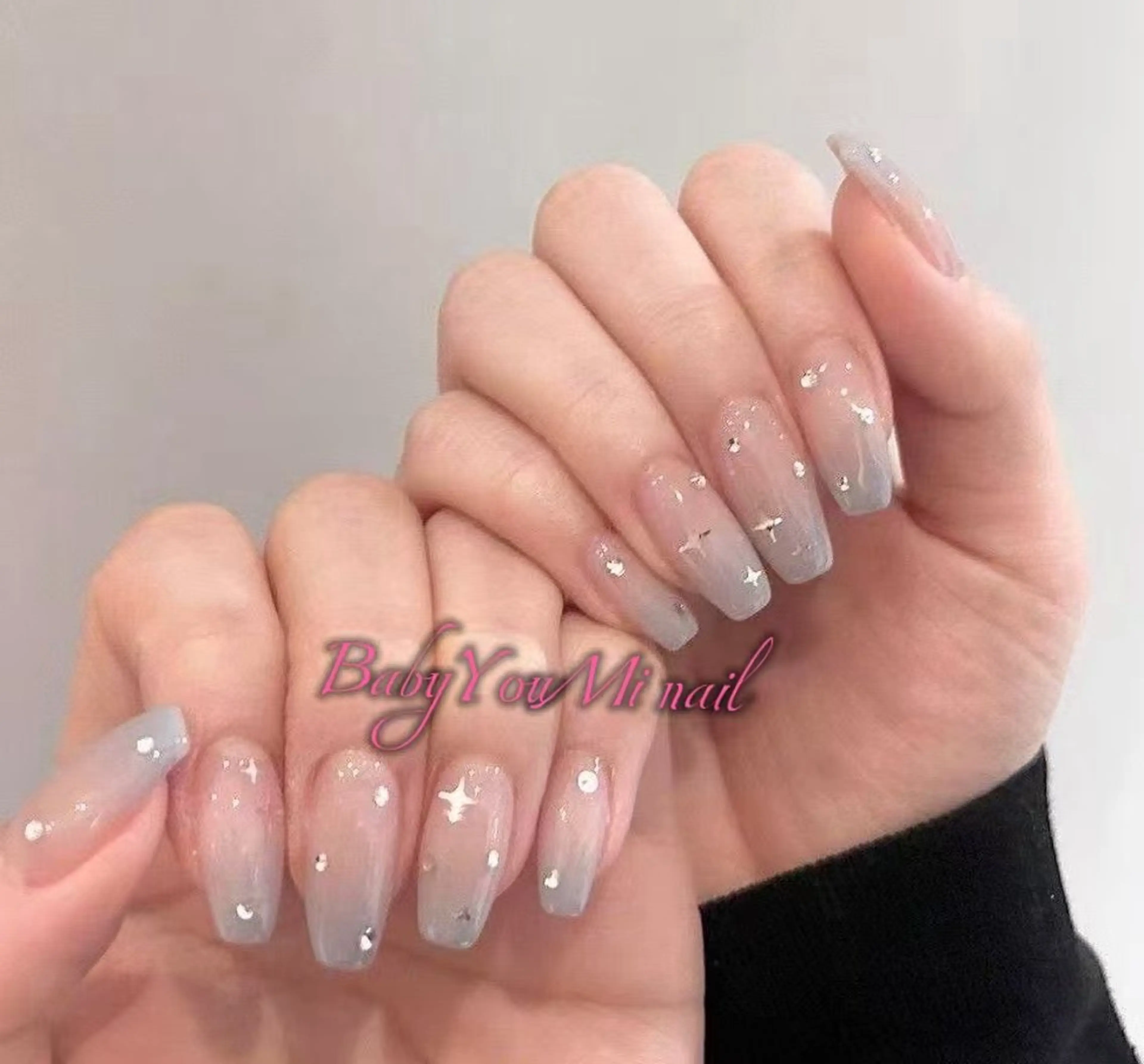 ネイル オーロラネイル フラワーネイル フットネイル フレンチネイル ジェルネイル ハンドネイル BabyYouMi nailのネイルデザイン