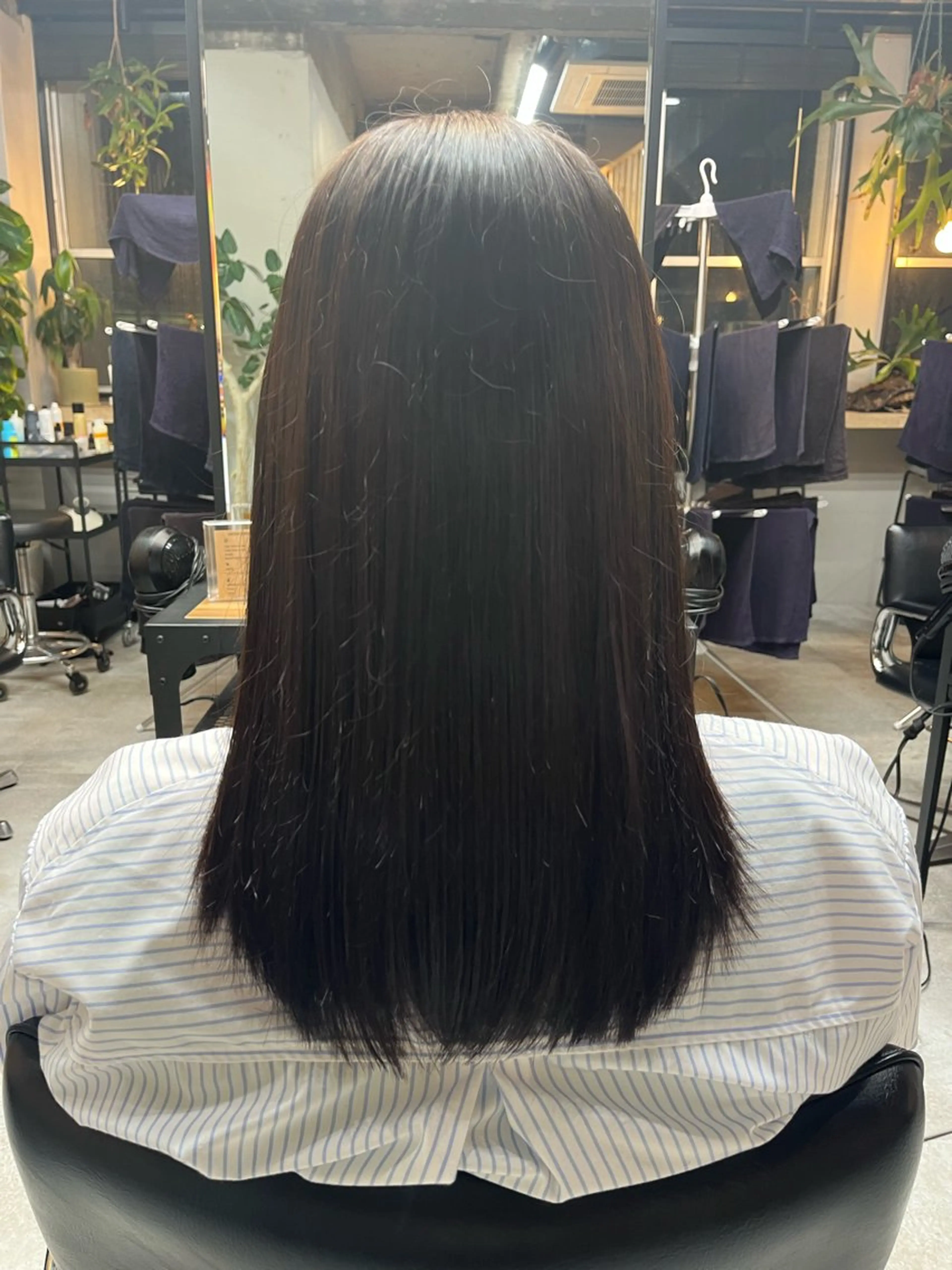 セミロング カラー 🫧艶感カラー/ あいり🤍のヘアスタイル