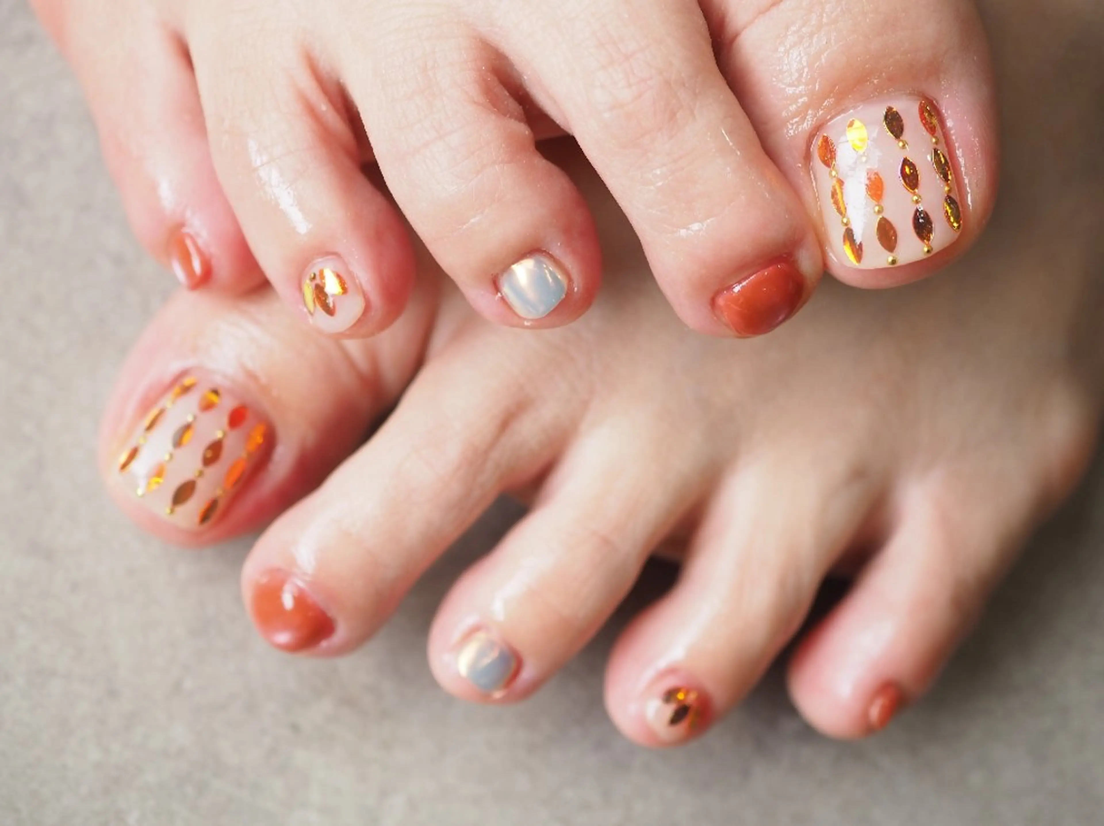 ネイル フットネイル glaNje 福光のネイルデザイン