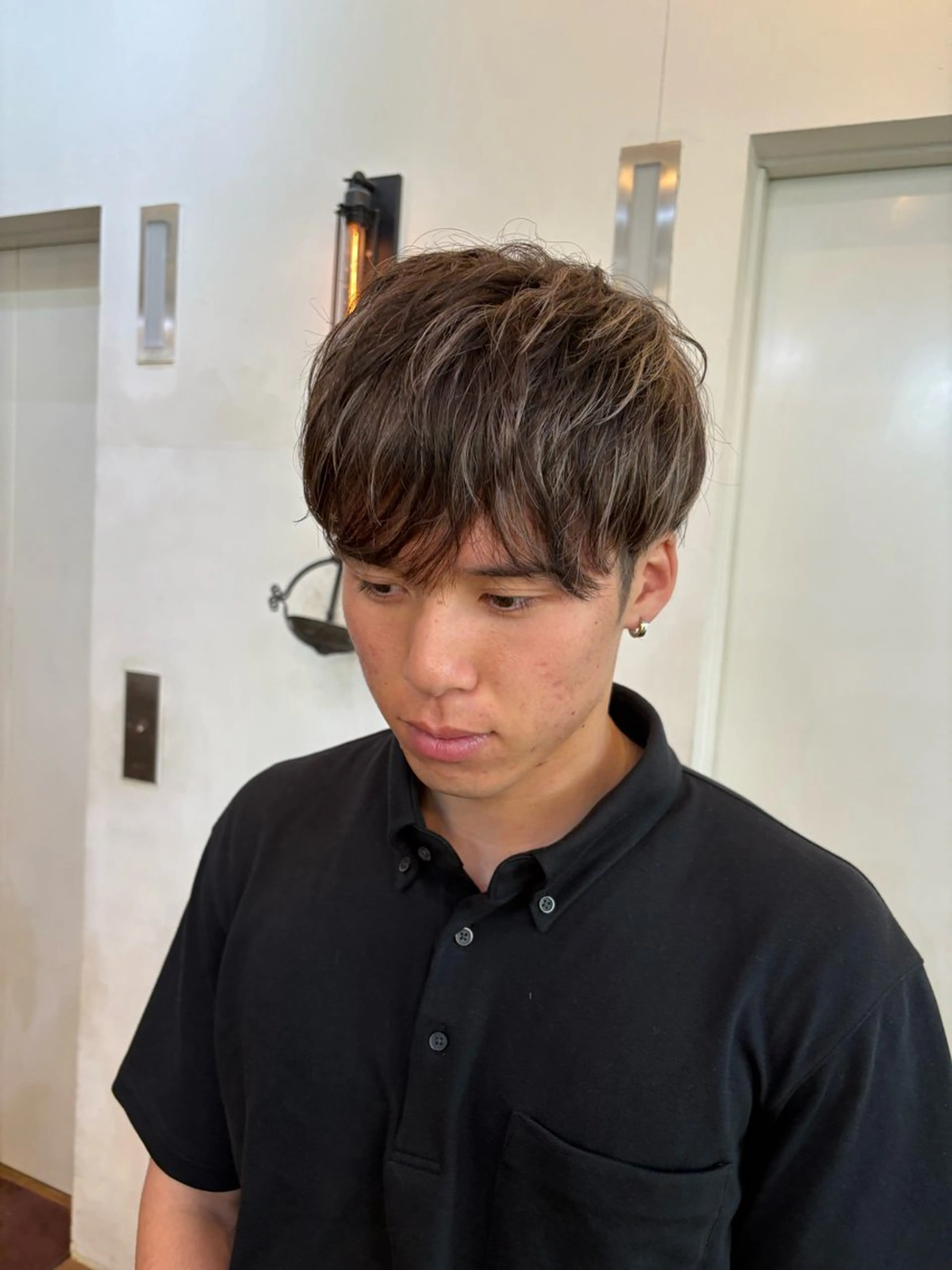 メンズ メンズハイライト カット トリートメント 似合わせカット‪// 鶴我万唯華のヘアスタイル