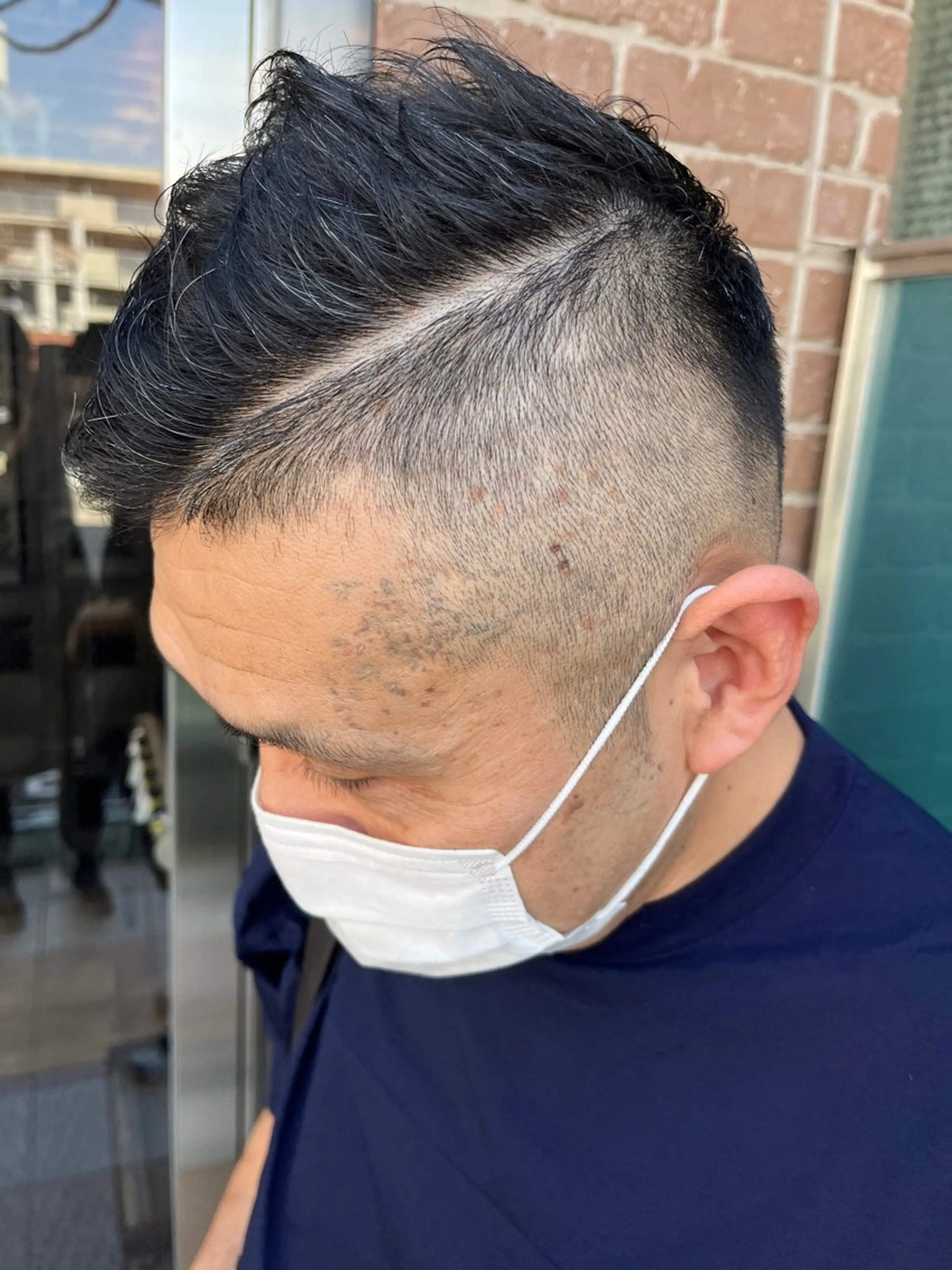 ショート カラー パーマ メンズ カット トリートメント ヘッドスパ 久木原 ゆりのヘアスタイル