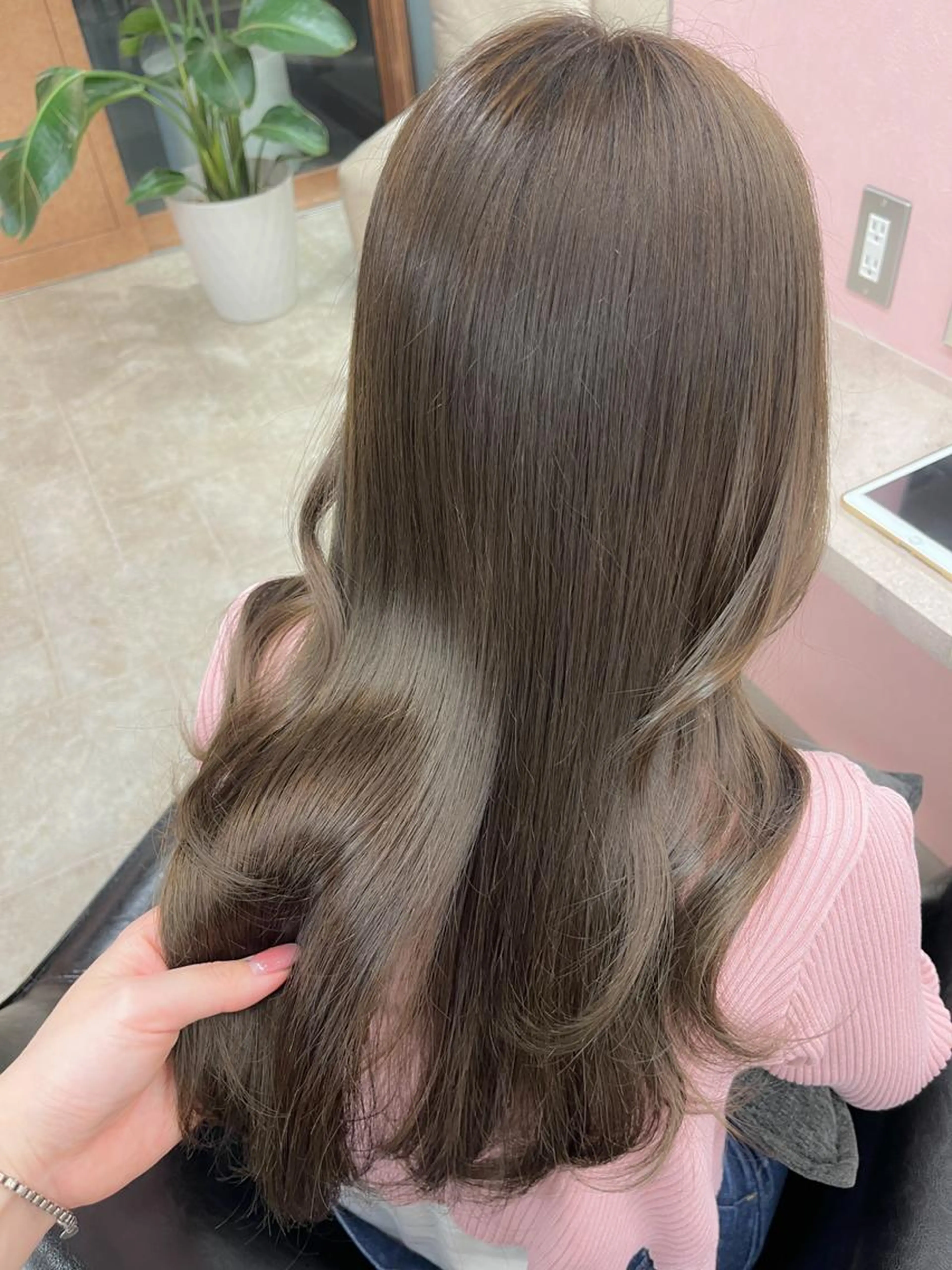 🍬ブリーチなしワンカラー+トリートメント3step💕 ¥3500の写真