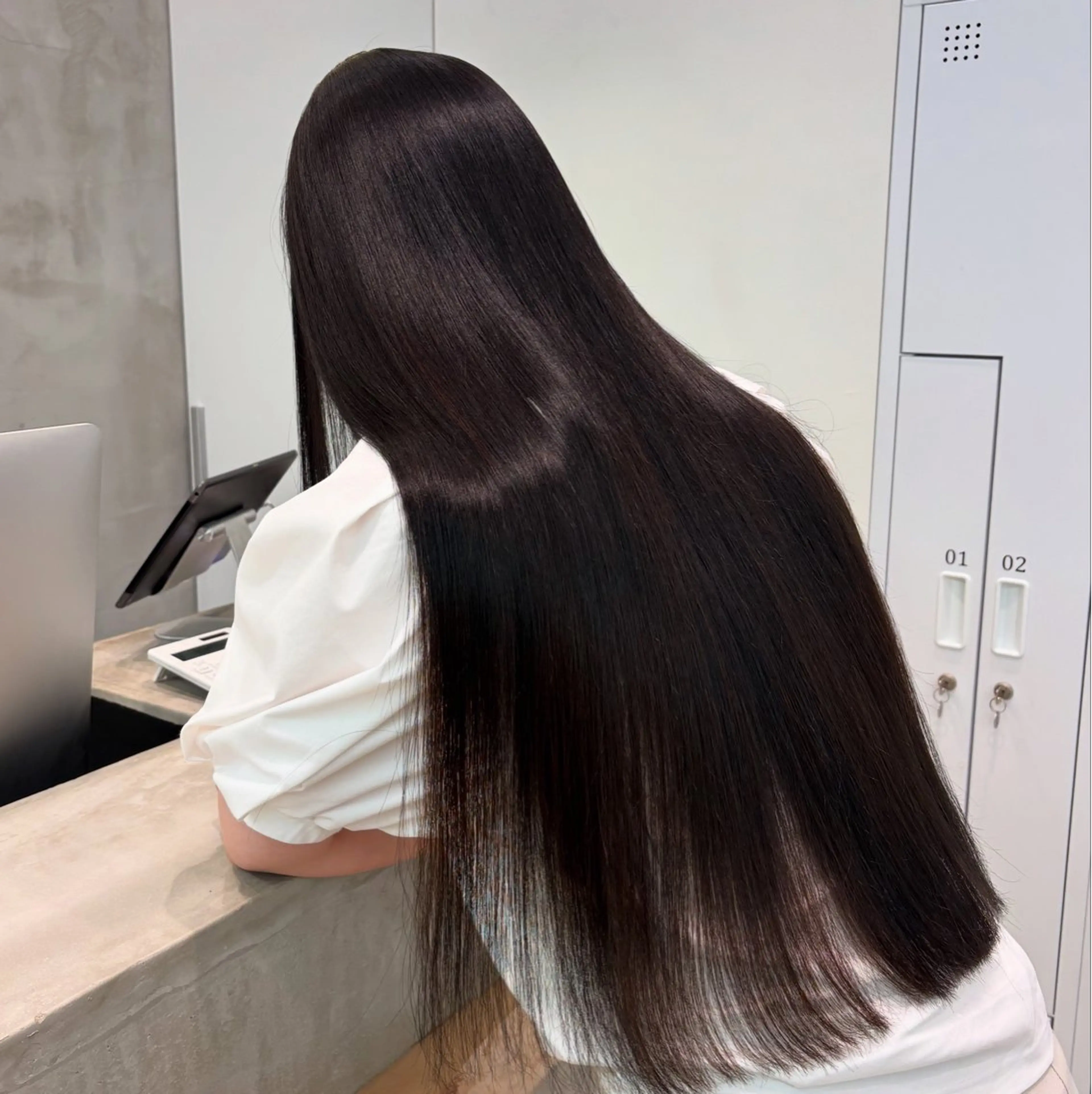 ロング カラー ヘアカラー 縮毛矯正 🫧透明感カラー🫧 AYANAのヘアスタイル