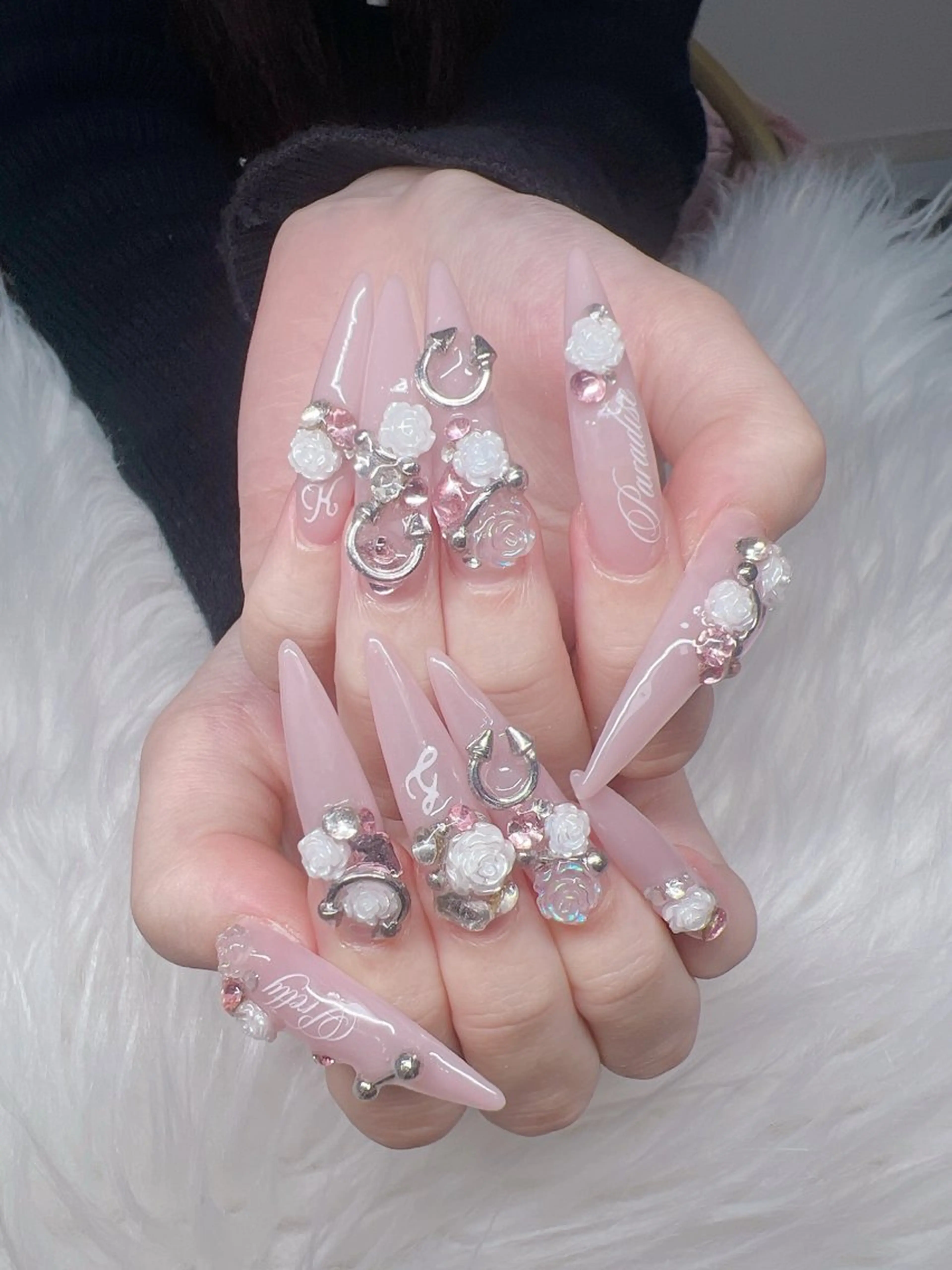 ネイル ハンドネイル Lee Nails チップ長さだし専門店のネイルデザイン