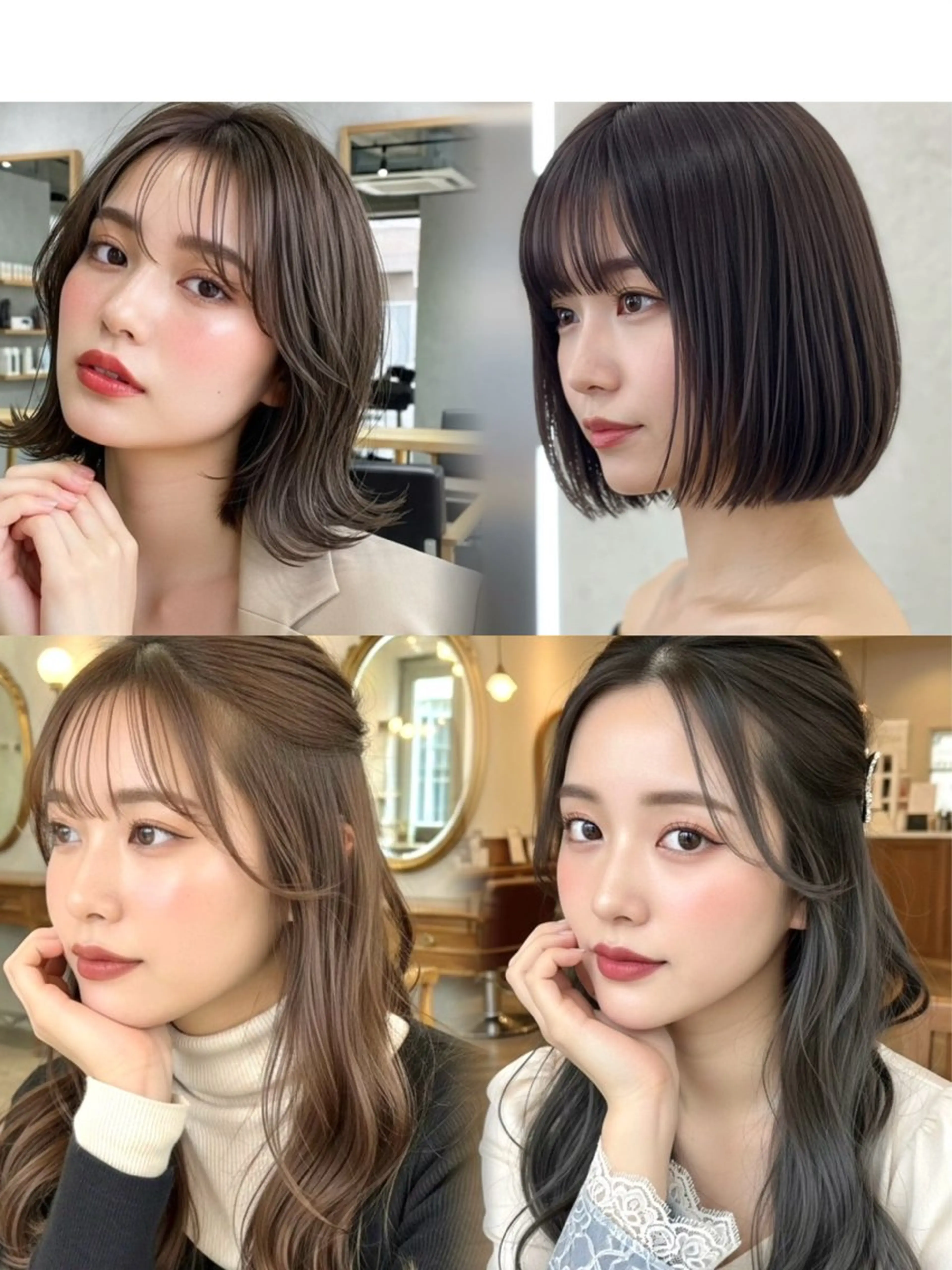 ミディアム 似合わせボブ✖️ 韓国レイヤー✨小関のヘアスタイル