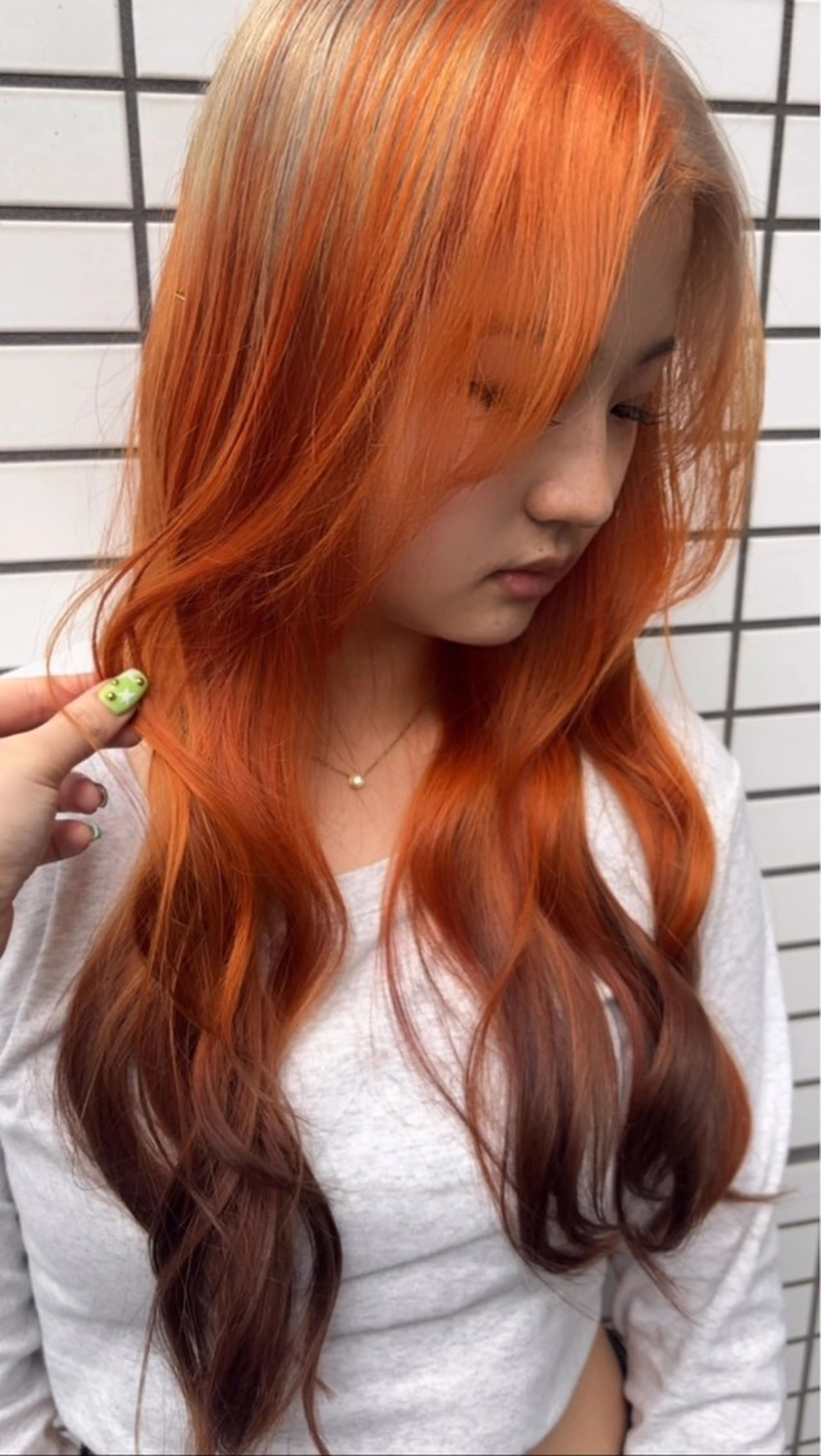 【4月限定🌈】ブリーチで作る透け感カラー🤍¥10000✨(ダブルカラー)の写真