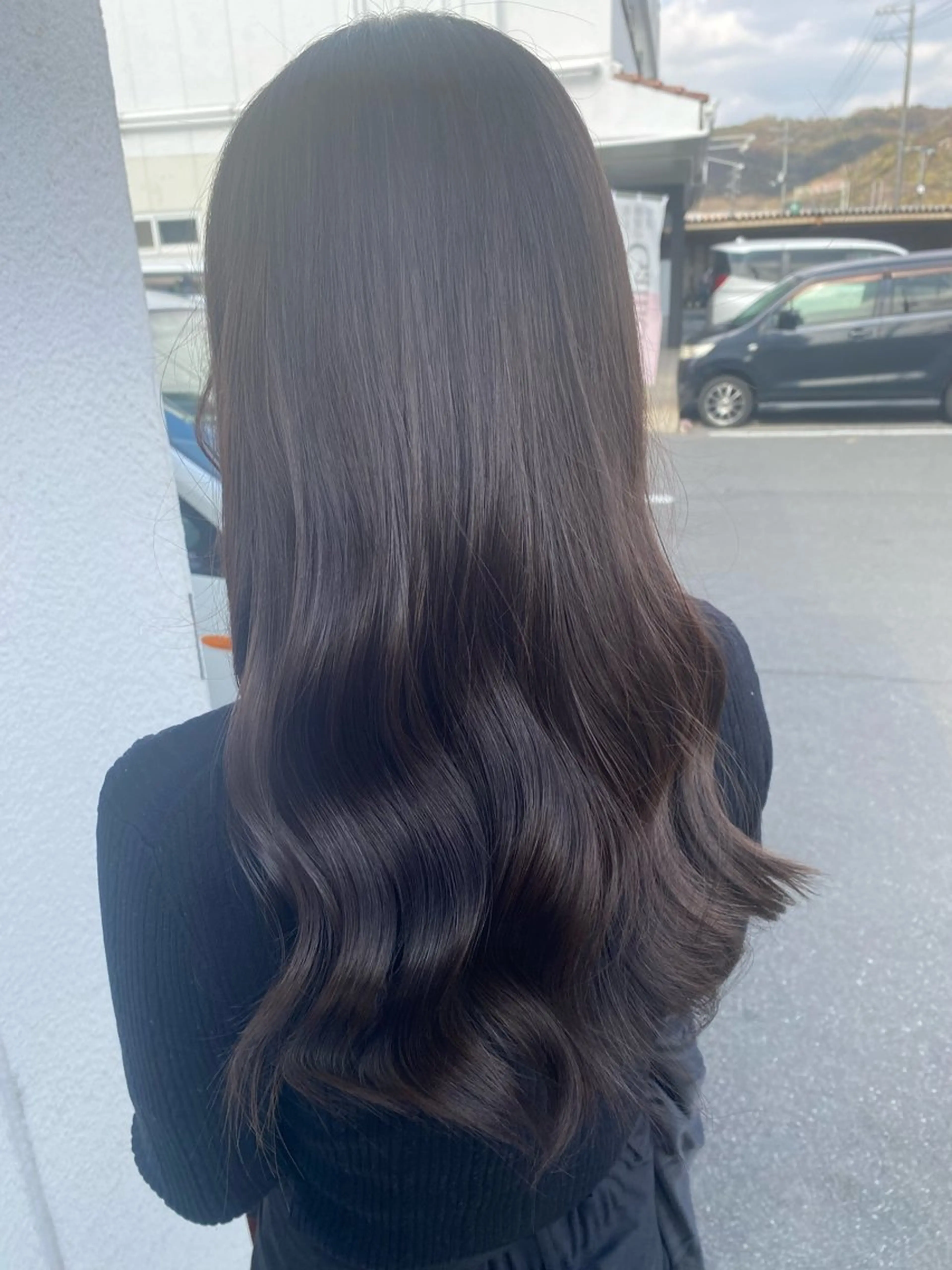 ロング カラー オリーブカラー ヘアカラー トリートメント SET-UP りこ🧸のヘアスタイル