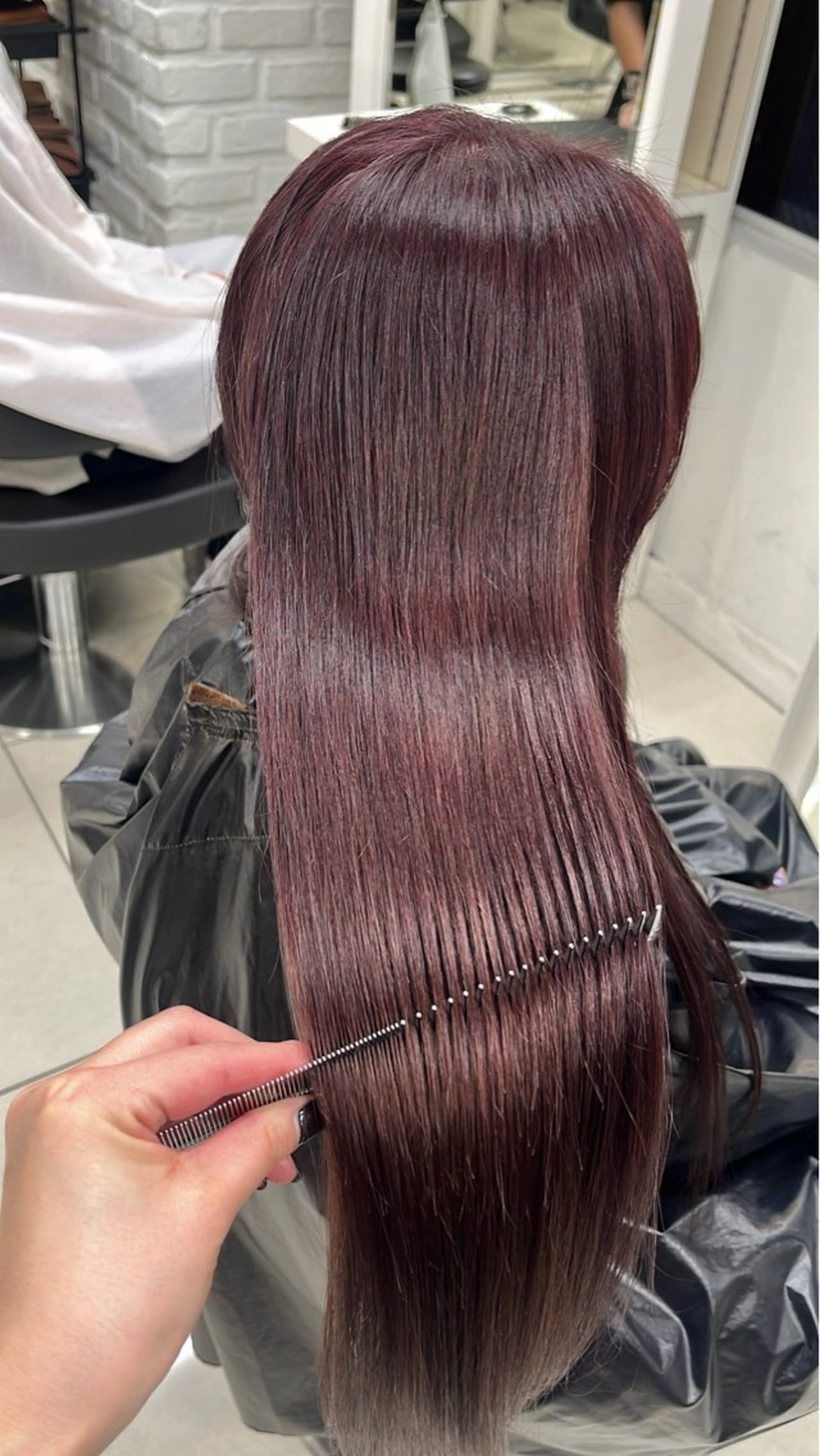 ロング カラー ピンクカラー カット ヘアカラー トリートメント ヘッドスパ 【カラー支持率No. 1】リノ🪐のヘアスタイル