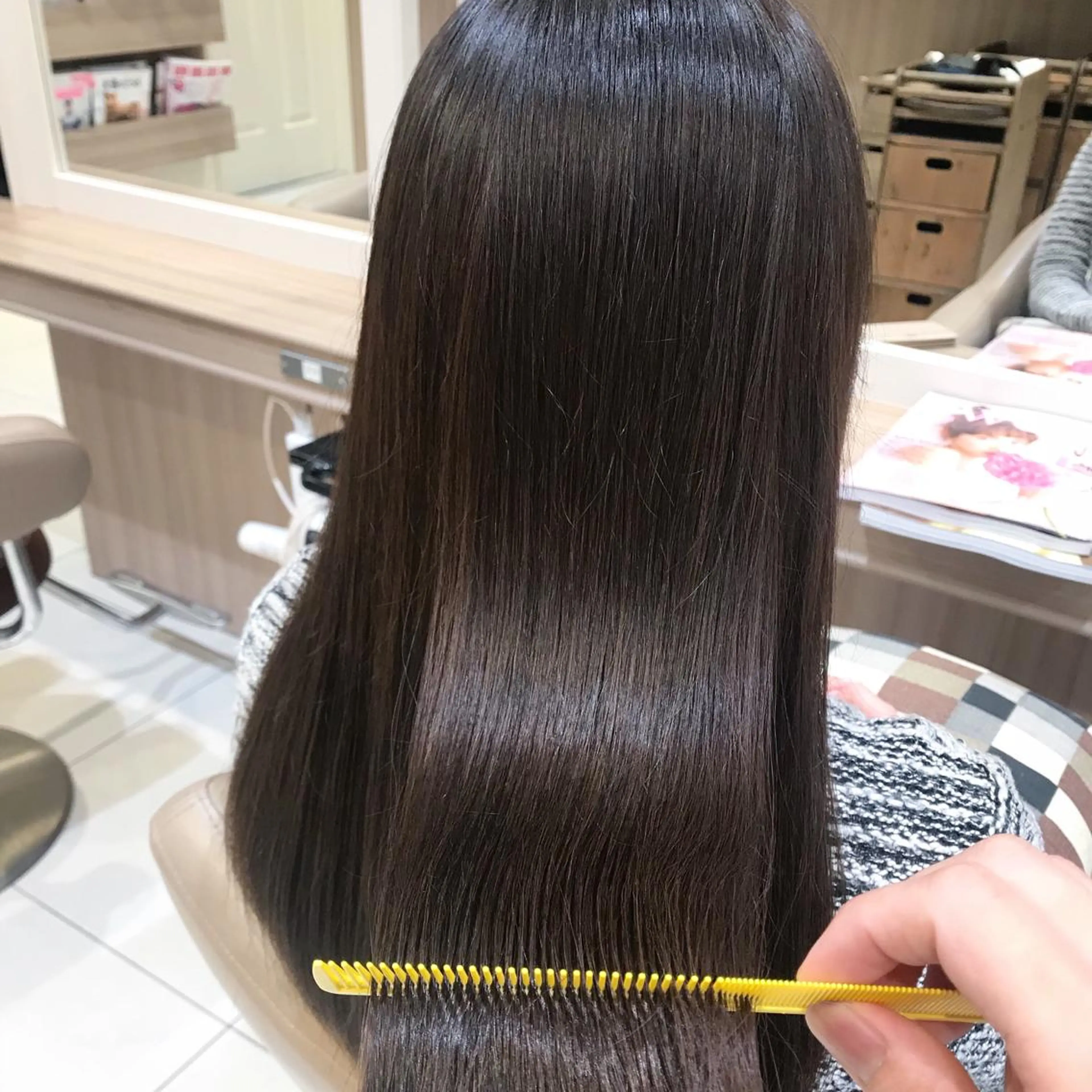 ロング カラー イルミナカラー 当日予約🆗✂︎ ウエモト　タクのヘアスタイル