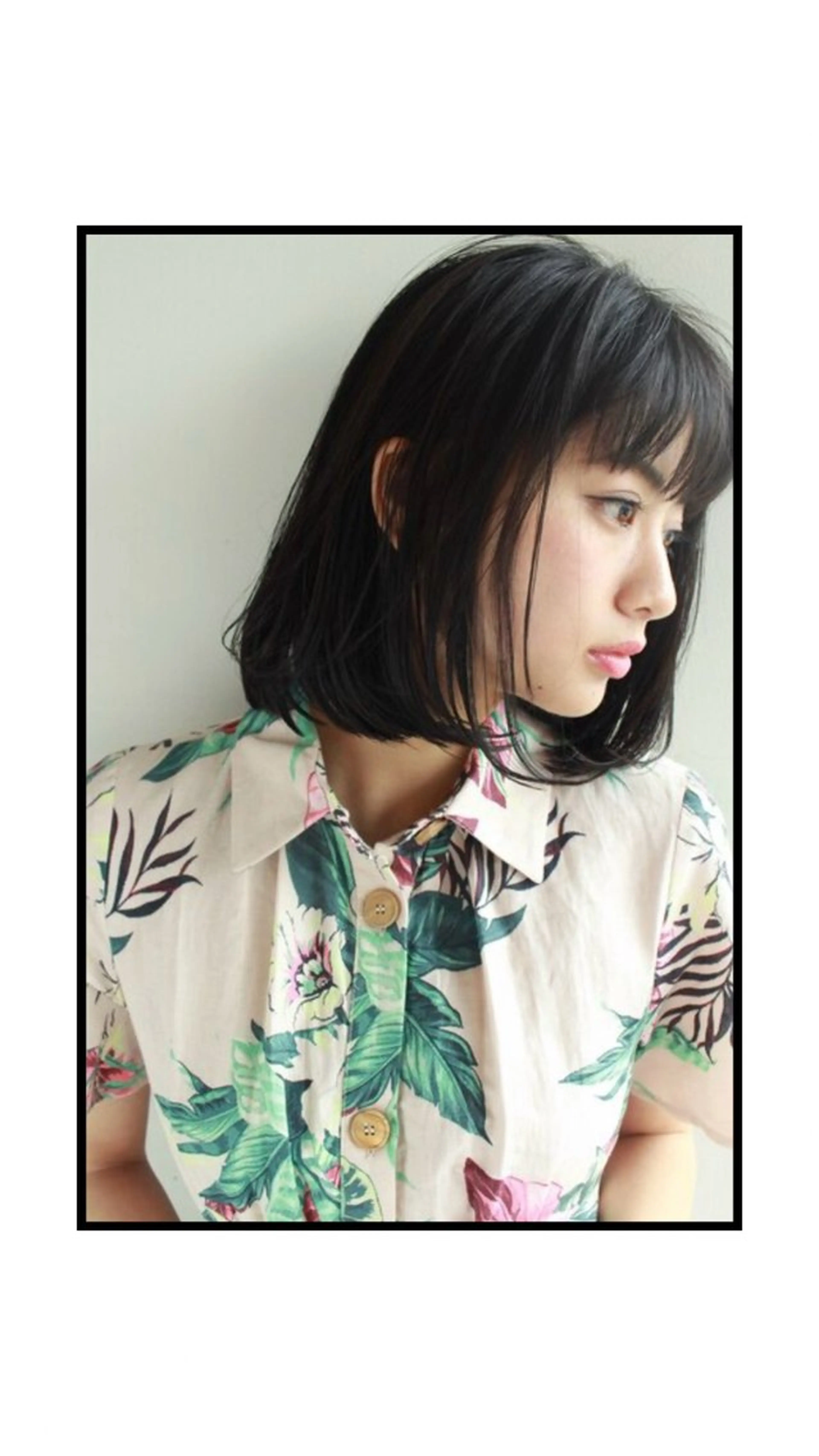 カット+ 顏まわりの矯正(優しい弱酸性タイプ)の写真