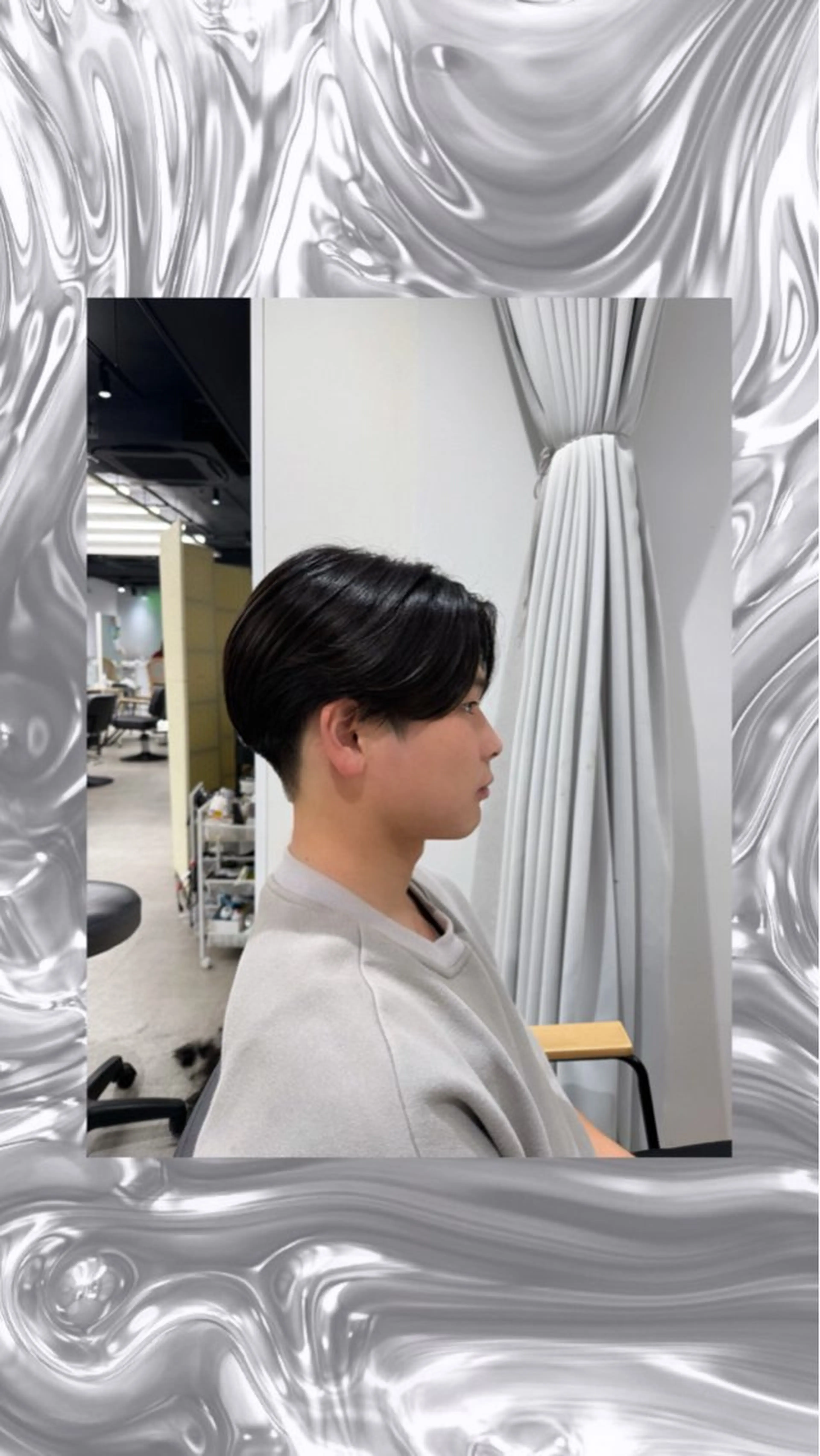 💙メンズカット😎かりあげマッシュ💙の写真