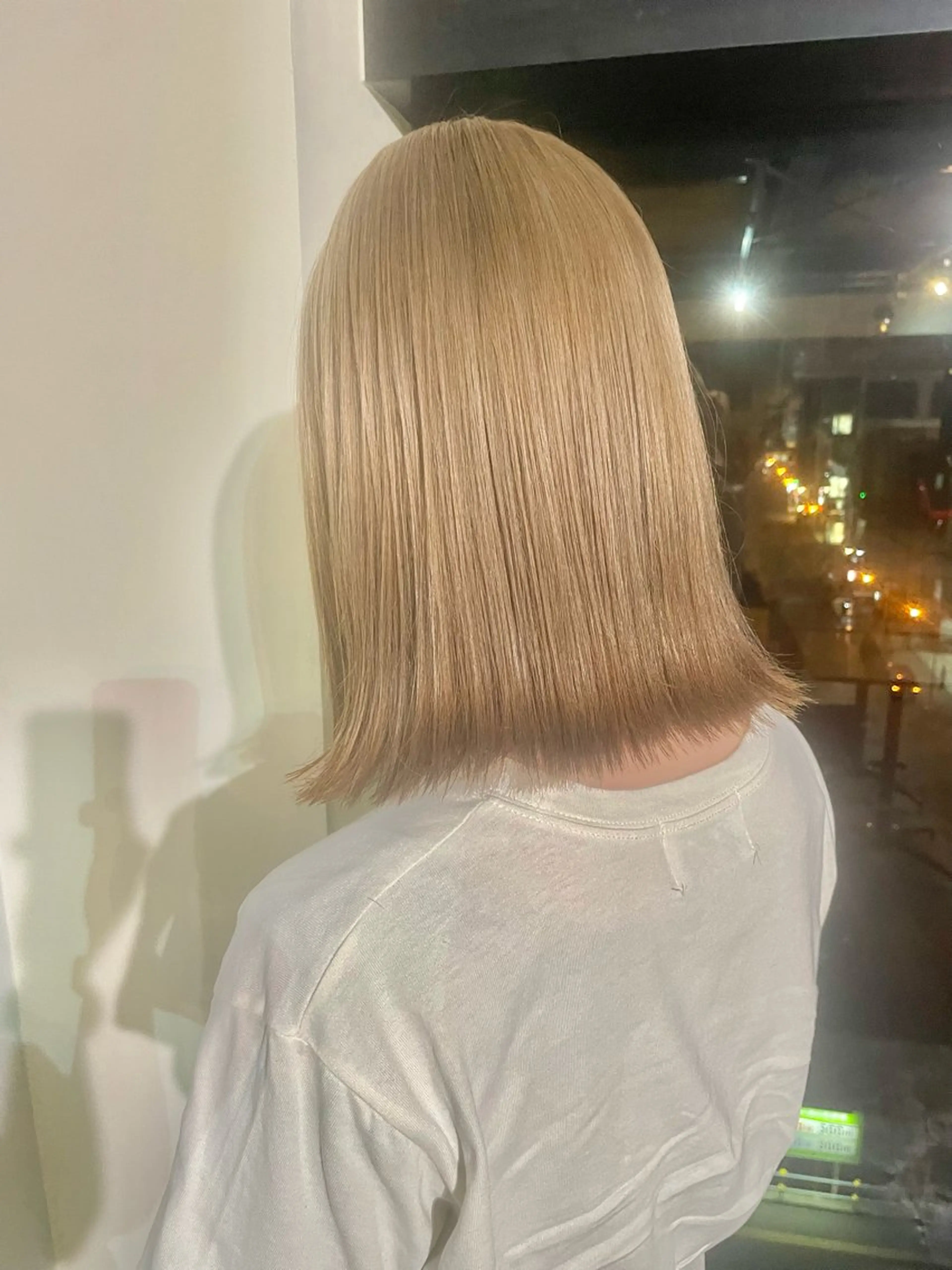 ミディアム カラー ベージュカラー イヤリングカラー インナーカラー ボブ ボブインナー メンズ/パーマ/ ブリーチ/KAITOのヘアスタイル