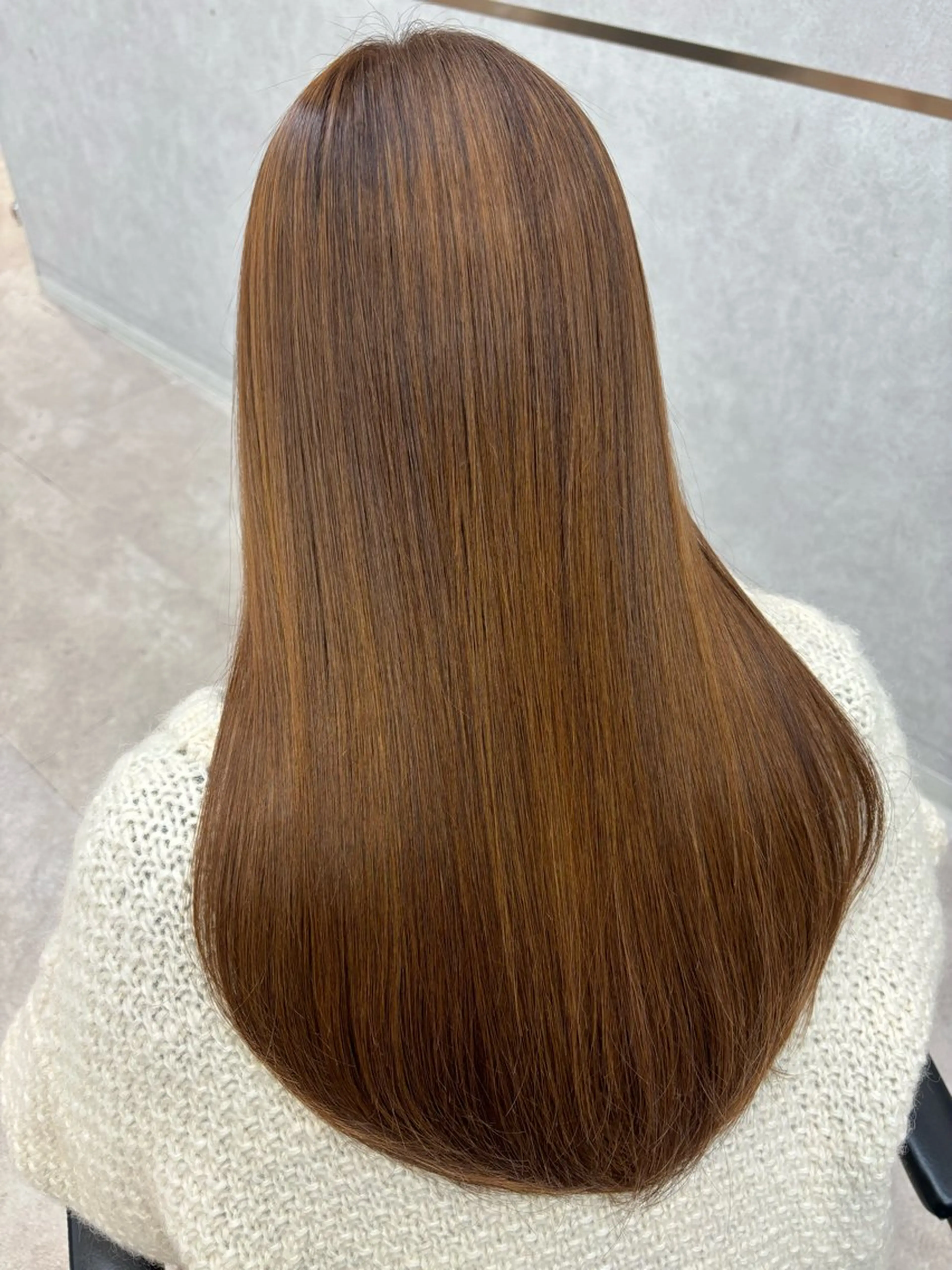 ロング カラー ベージュカラー トリートメント 縮毛矯正 トリートメント COAPLUS所属・韓国/レイヤー/ 前髪/Asamiのヘアスタイル