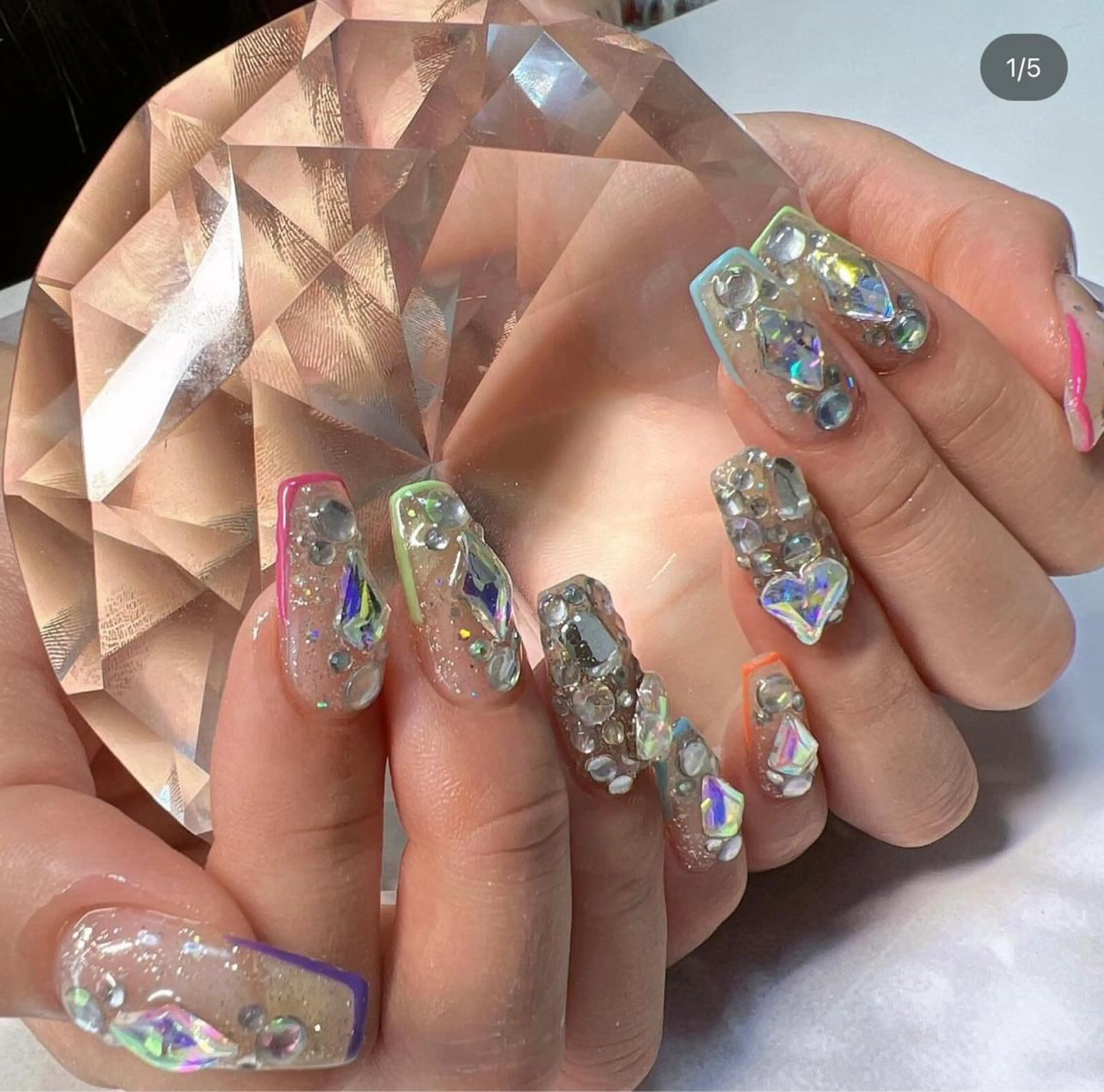 ネイル ストーンネイル coco nailのネイルデザイン