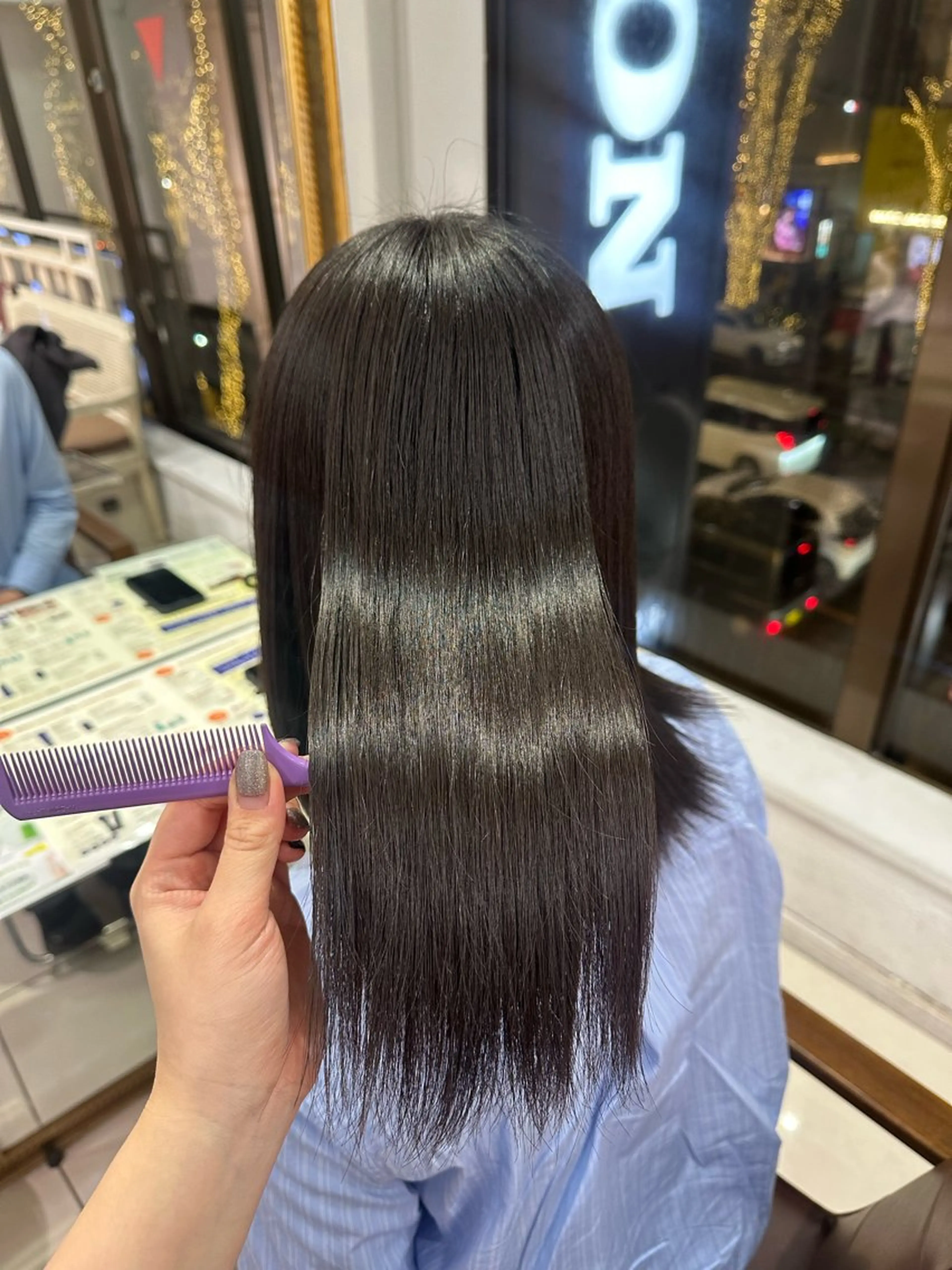 ロング 髪質改善 トリートメント トリートメント 髪質改善カラー🩶 Nanako ⟡.·のヘアスタイル