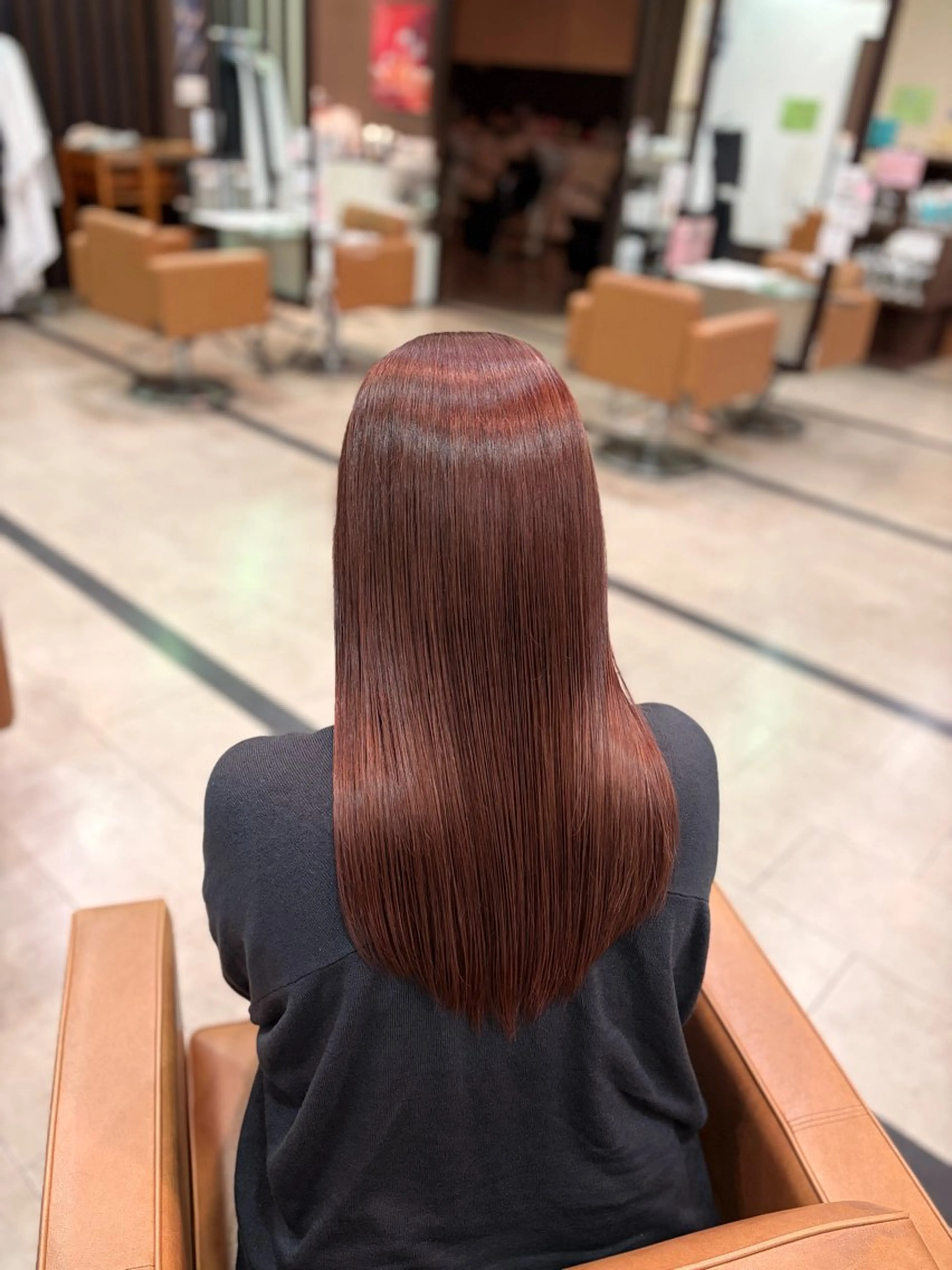ロング カラー ピンクカラー トリートメント カット ヘアカラー トリートメント 長谷川 柚乃のヘアスタイル