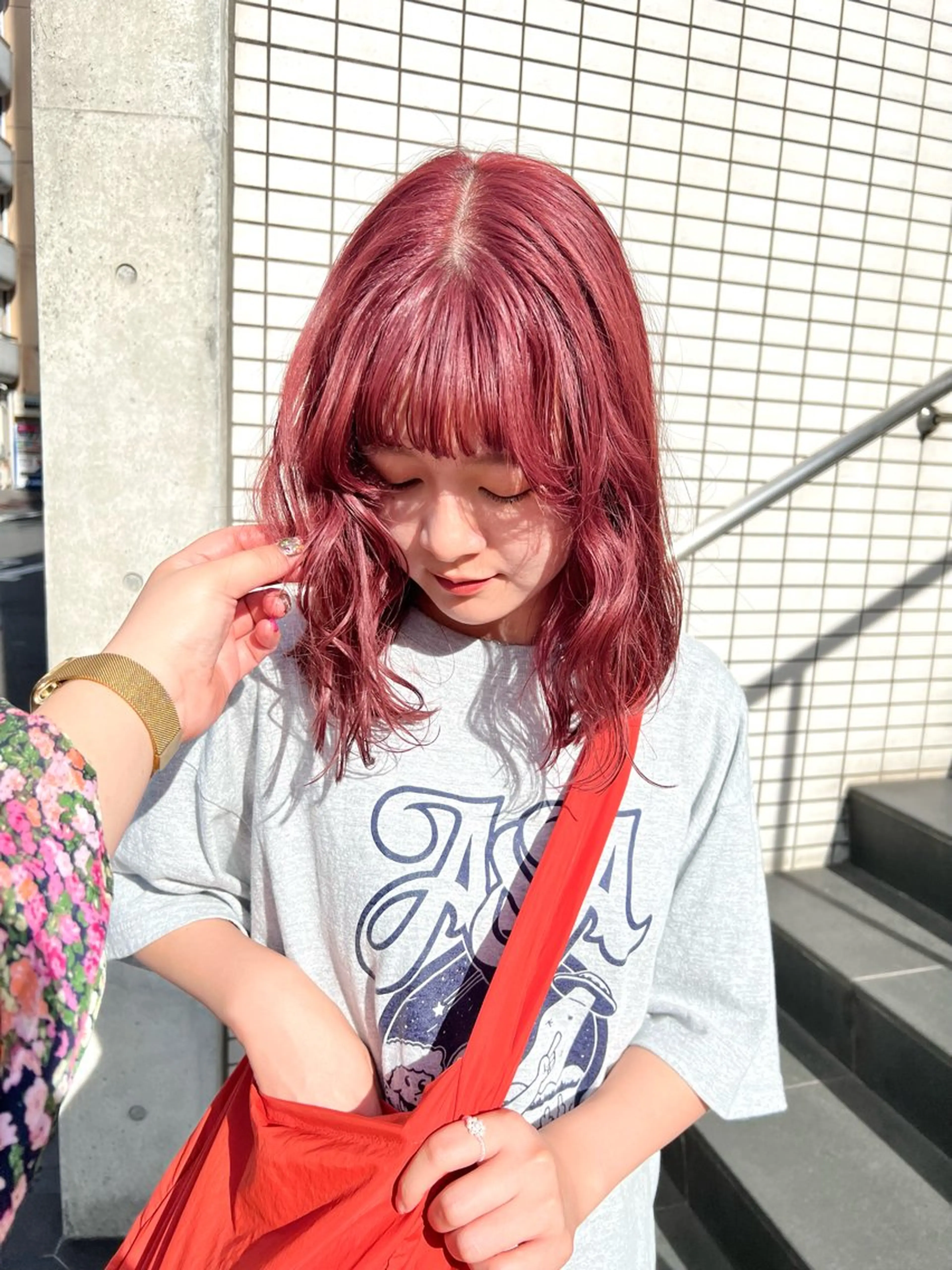 【U24限定】  【人気メニュー】カット+リタッチケアブリーチ+カラー+オージュアトリートメントの写真