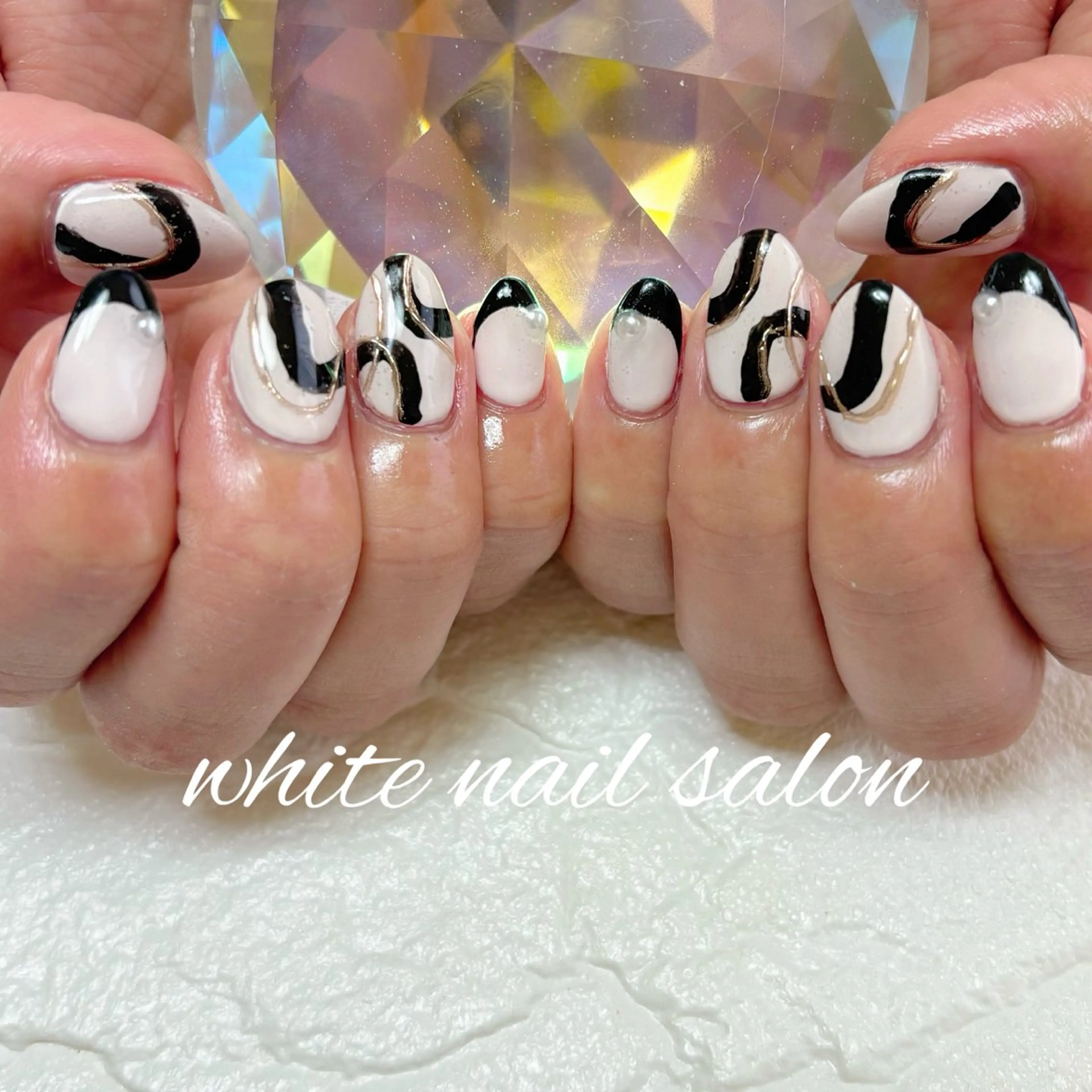 ネイル ホワイト ハンドネイル white nail salonのネイルデザイン