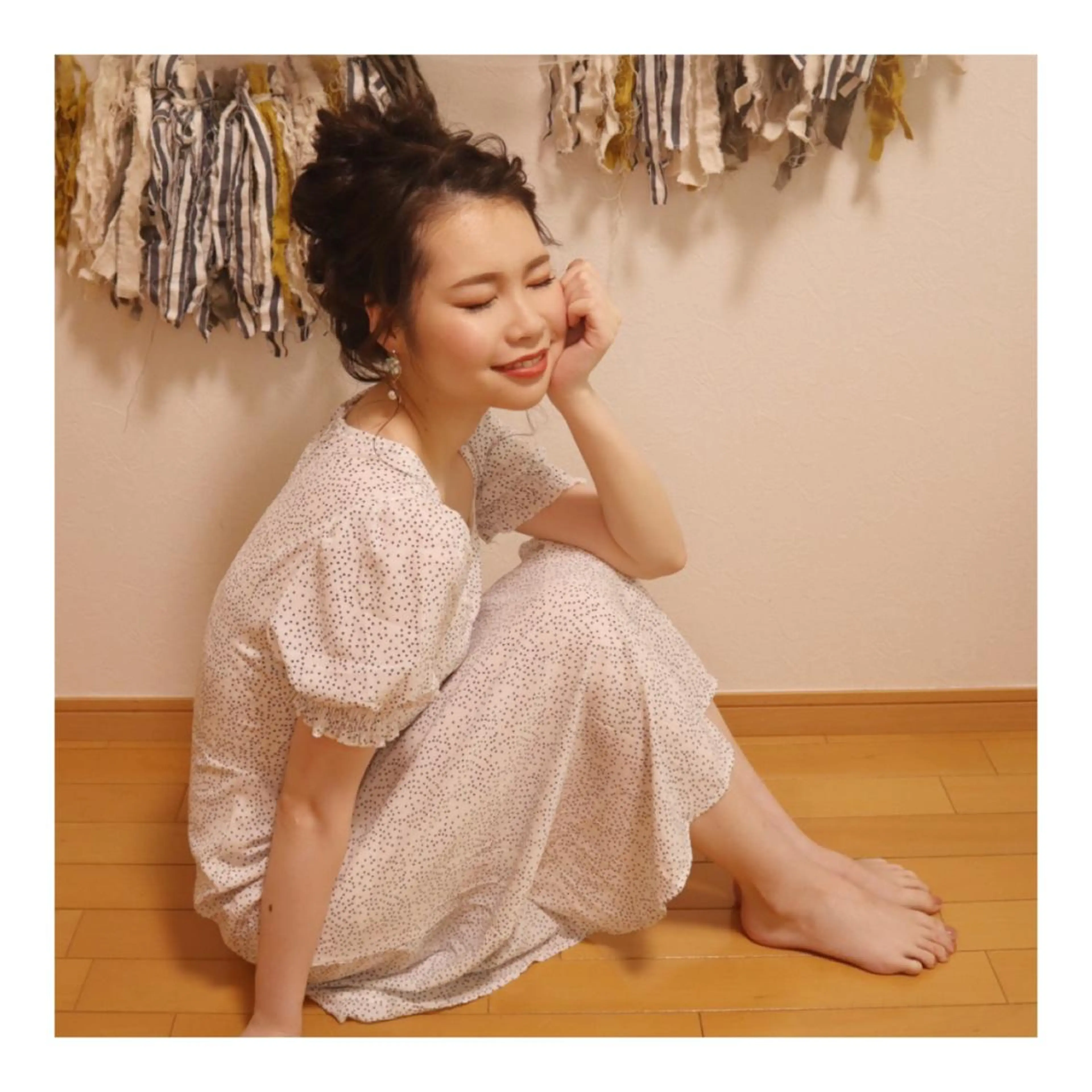 ロング ヘアアレンジ ヘアアンドメイクムタ 新居のヘアスタイル