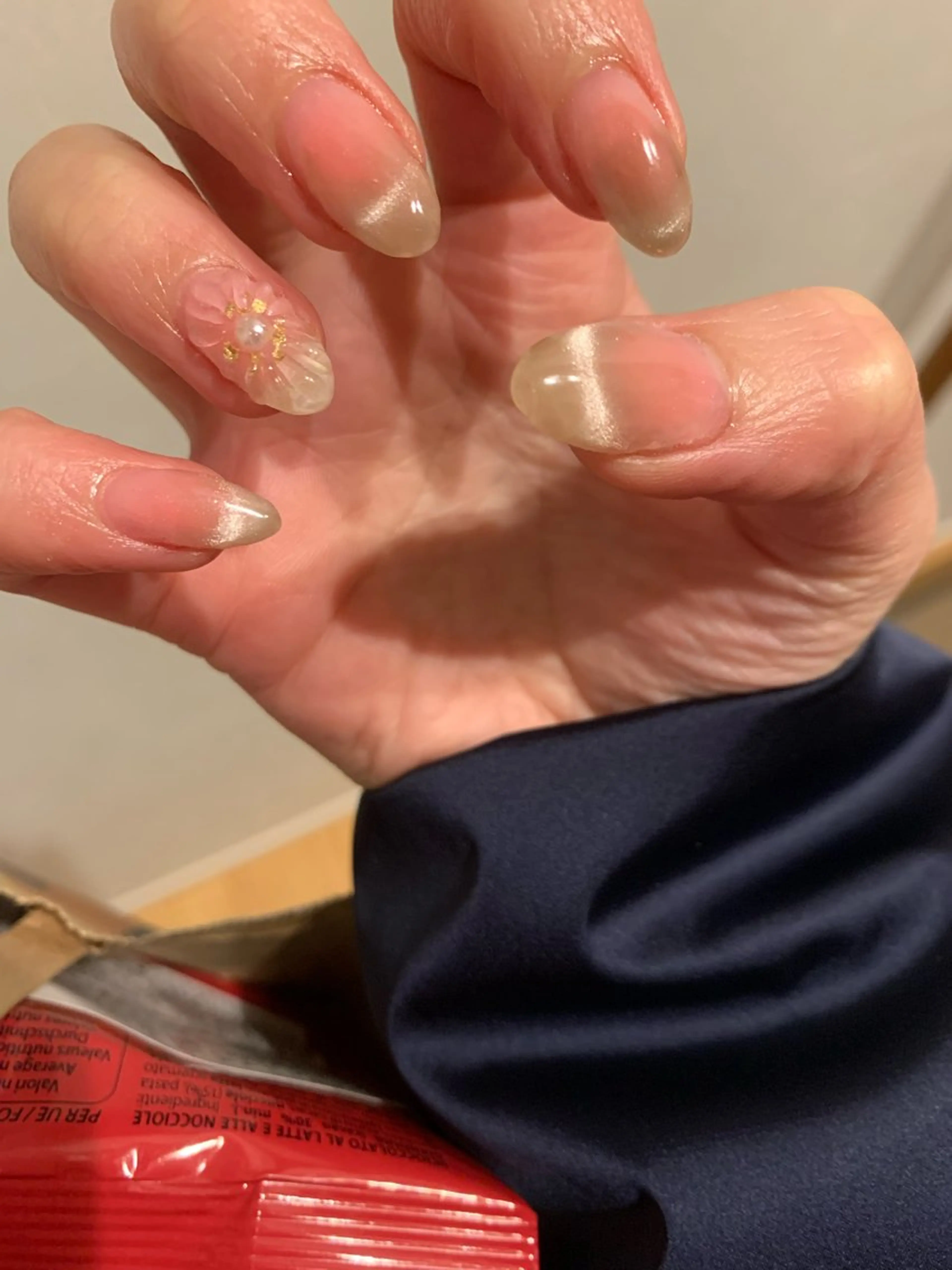 ネイル チークネイル フレンチネイル マグネットネイル ぷっくりネイル Coconail 恭子のネイルデザイン