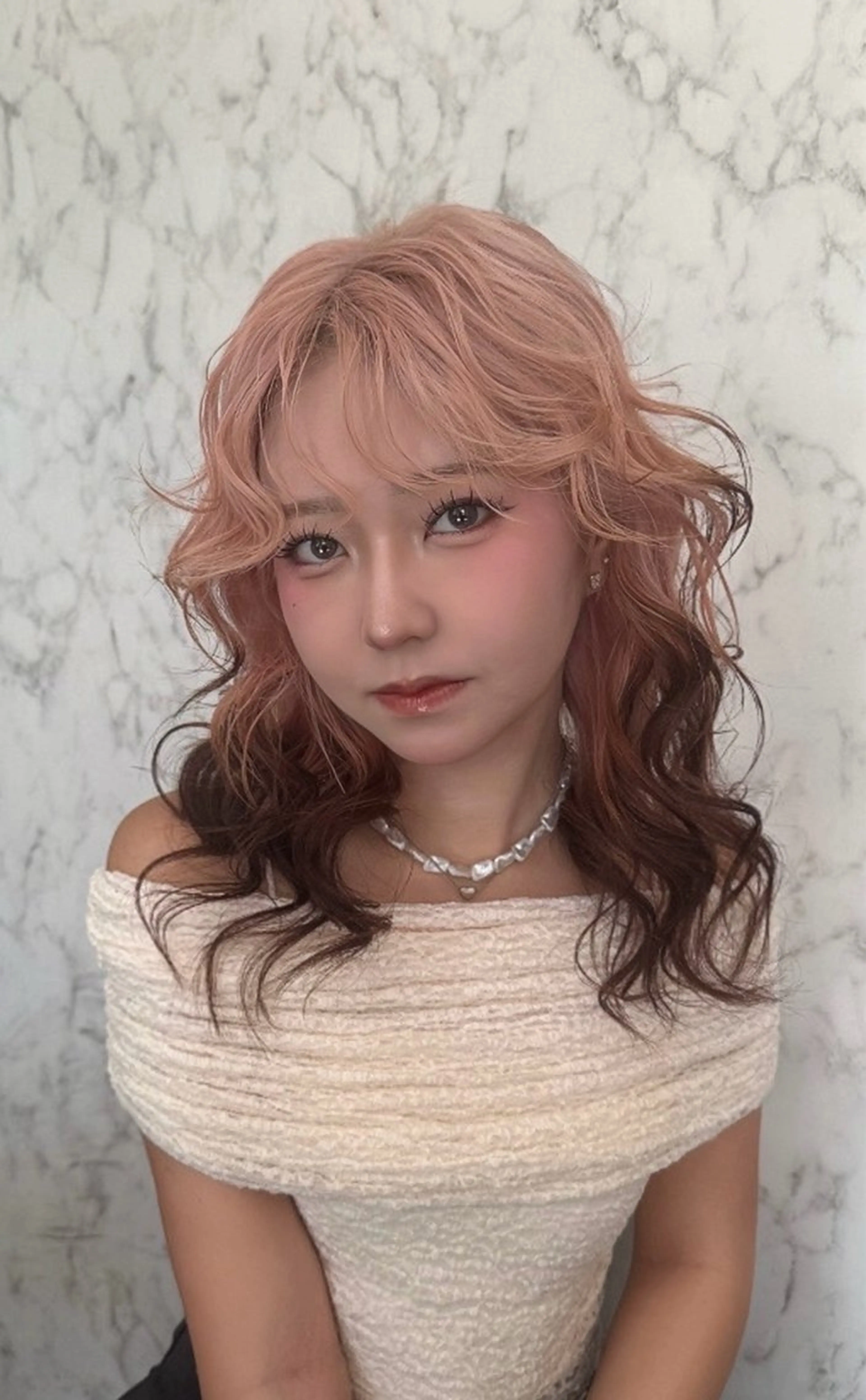 💖お気に入り登録者様限定クーポン💖トレンドカット＋ブリーチカラー＋保湿ケア✨🫧【ハイトーンで過ごす冬も魅力的🩷】の写真