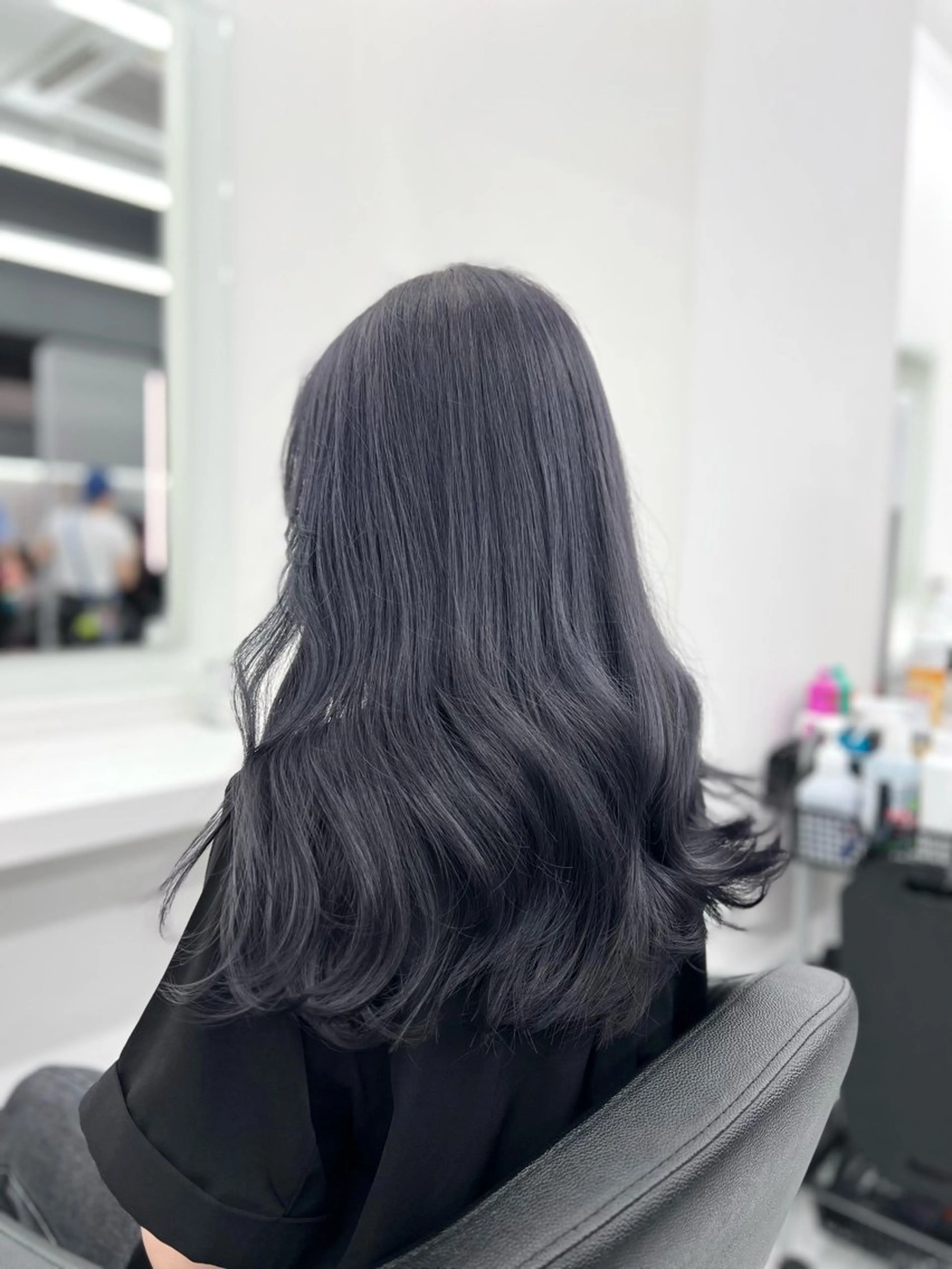 セミロング カラー ヘアアレンジ カット ヘアカラー トリートメント ヘッドスパ ヘアセット 透明感×韓流ハイ トーン🫧RYUTAのヘアスタイル