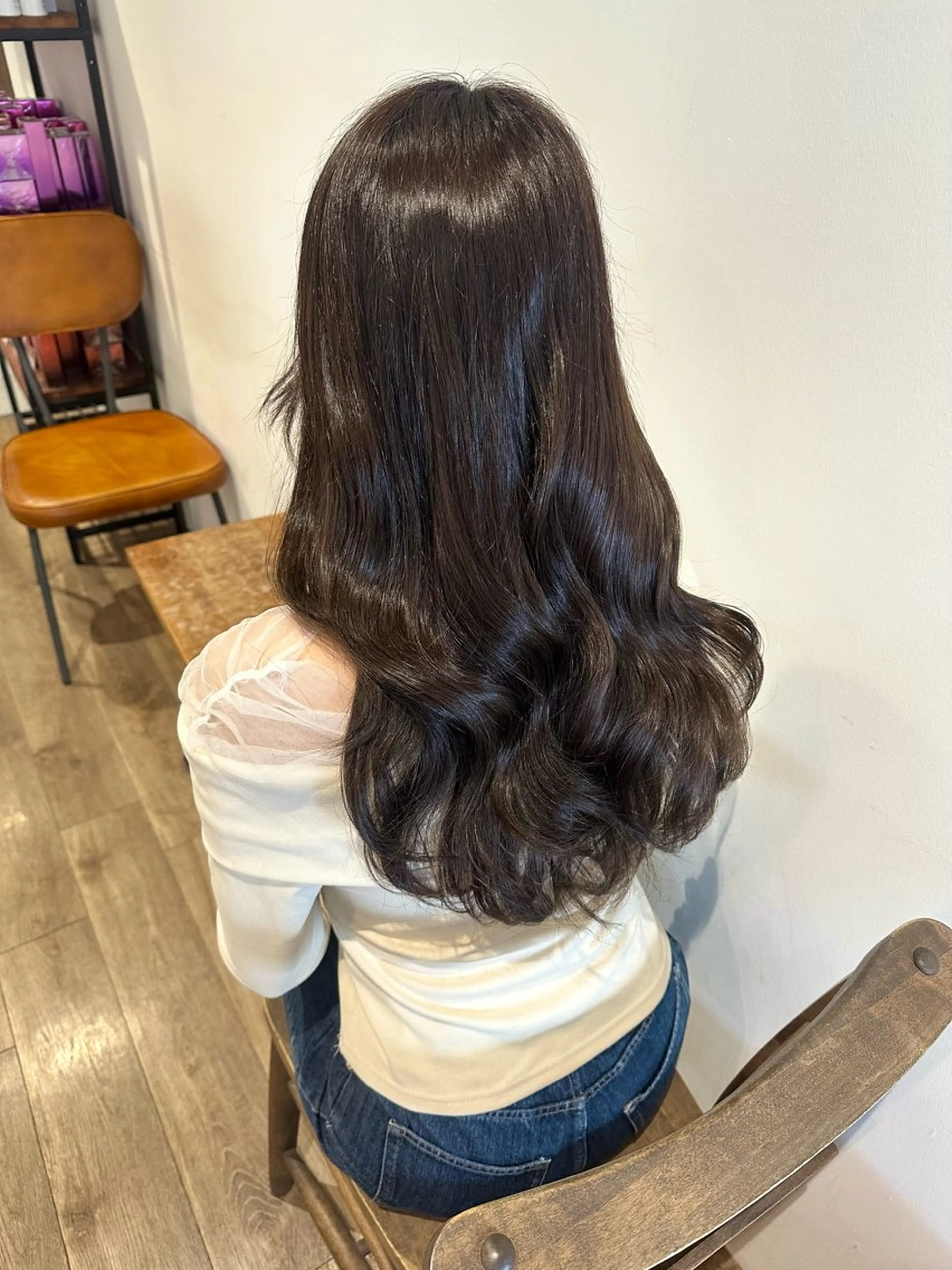 ロング カラー ヘアアレンジ ヘアカラー トリートメント Himawari♡ 柔らかいカラーのヘアスタイル